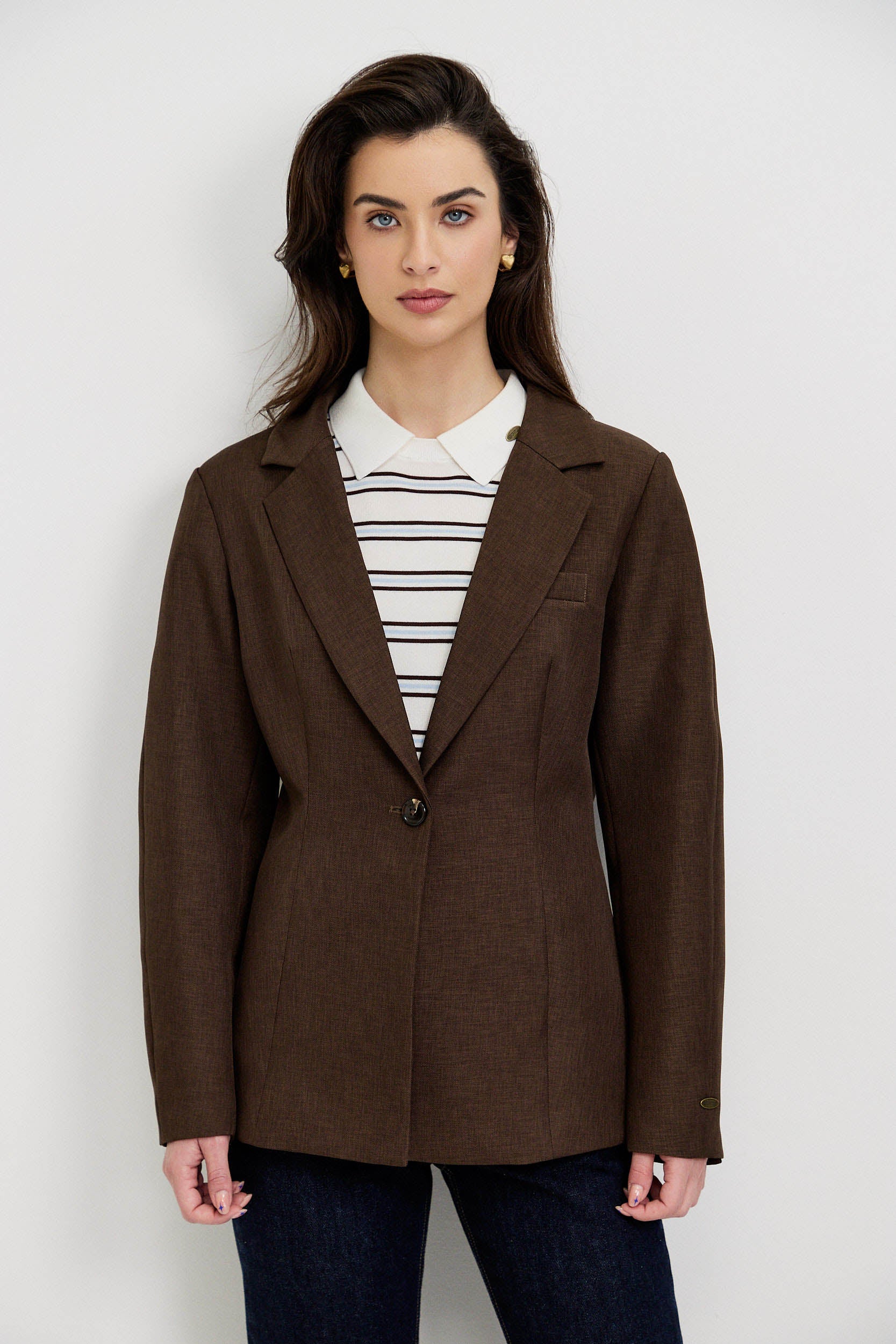 TAILORED JACKET WITH BALLOON SLEEVES