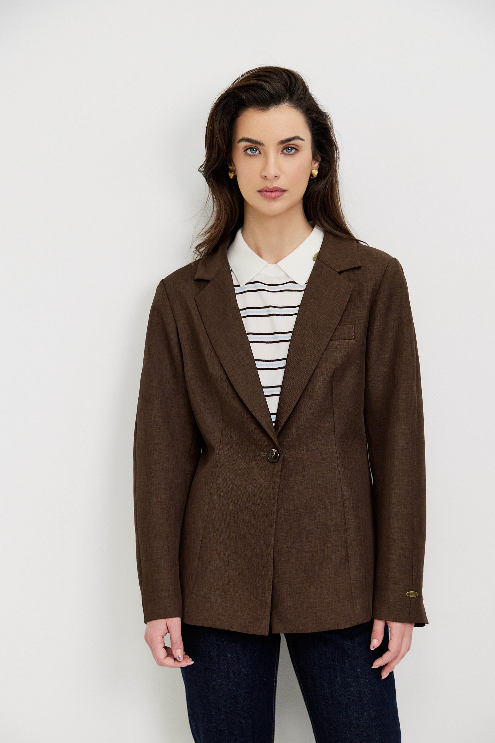 TAILORED JACKET WITH BALLOON SLEEVES