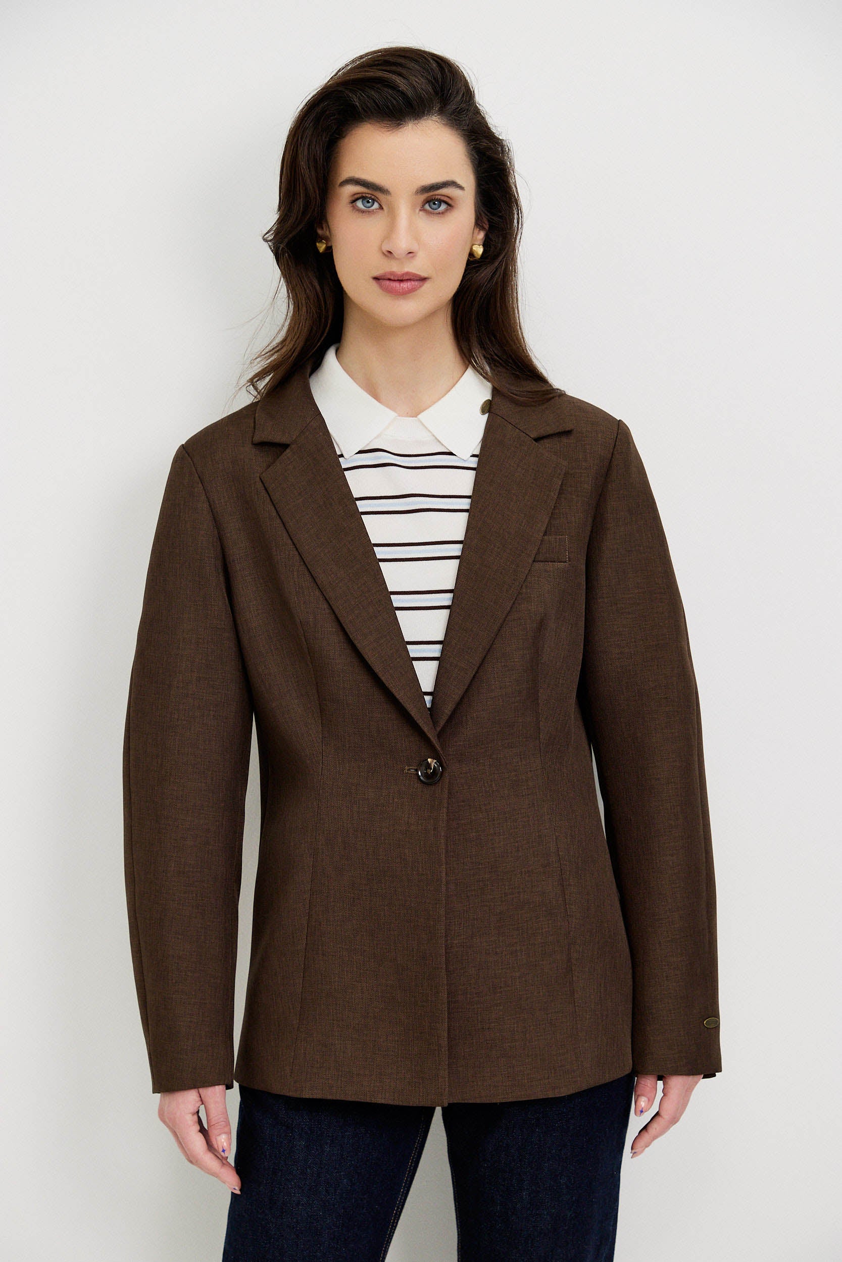 TAILORED JACKET WITH BALLOON SLEEVES