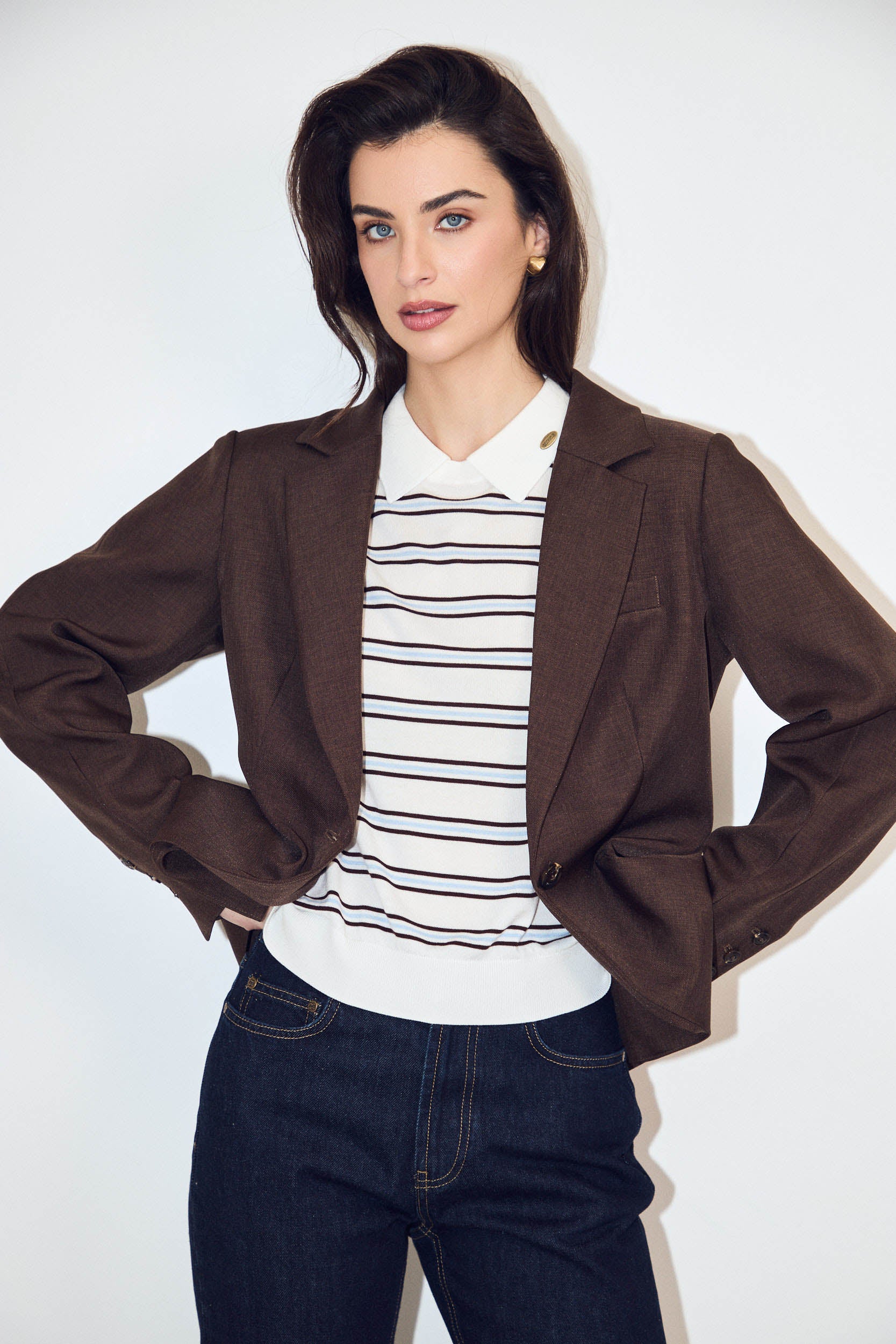 TAILORED JACKET WITH BALLOON SLEEVES