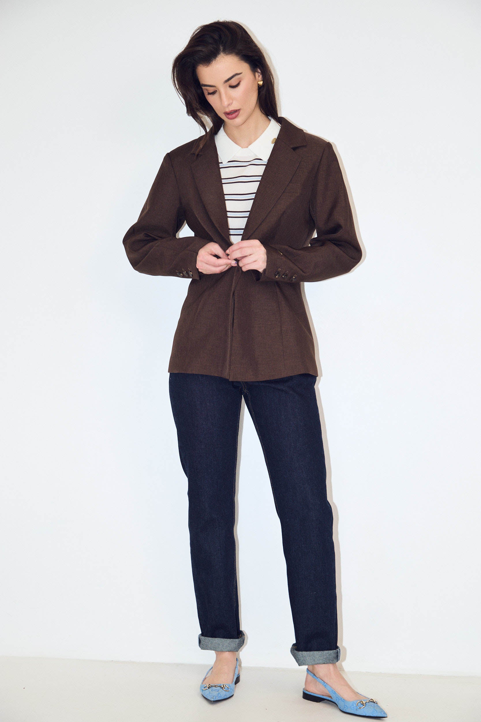 TAILORED JACKET WITH BALLOON SLEEVES