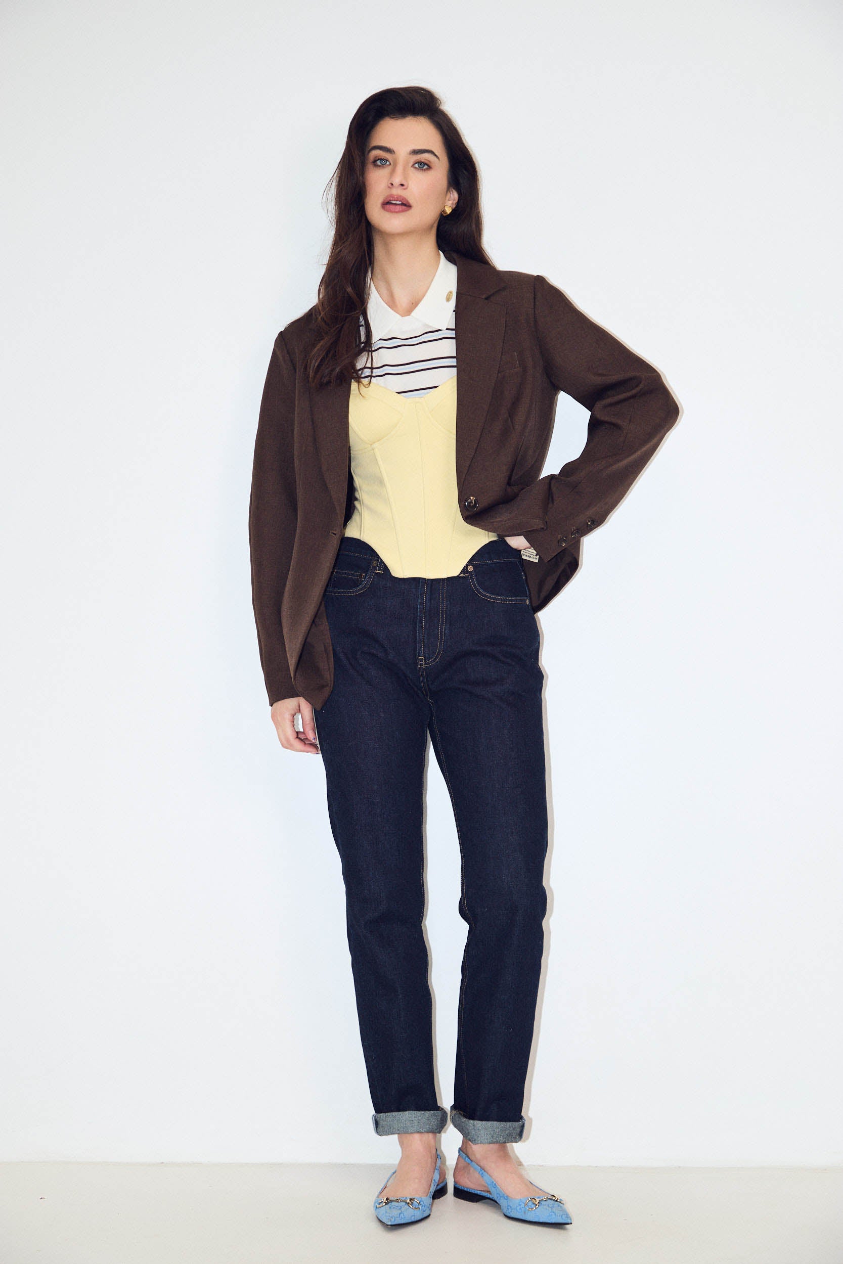 TAILORED JACKET WITH BALLOON SLEEVES