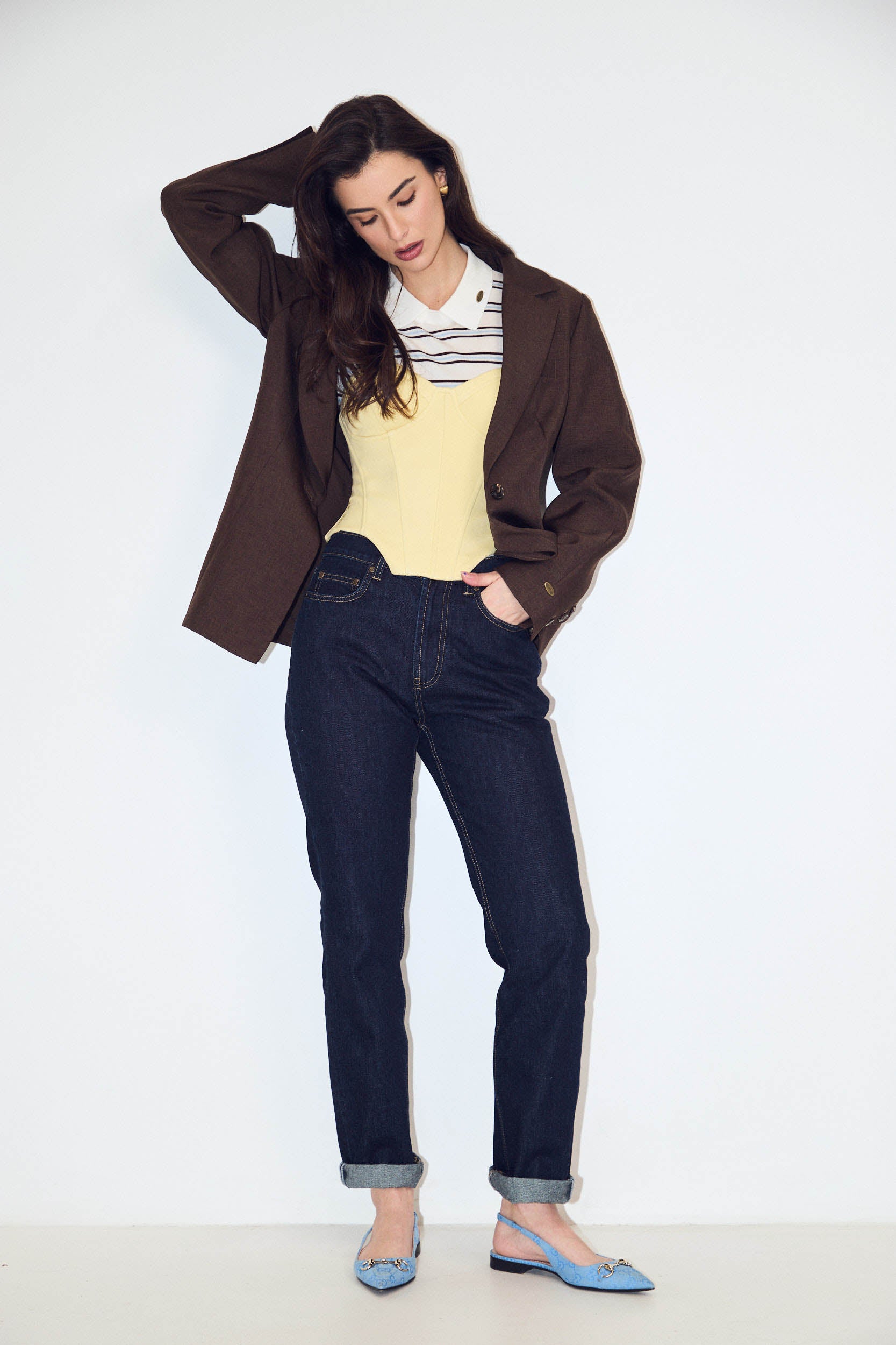 TAILORED JACKET WITH BALLOON SLEEVES