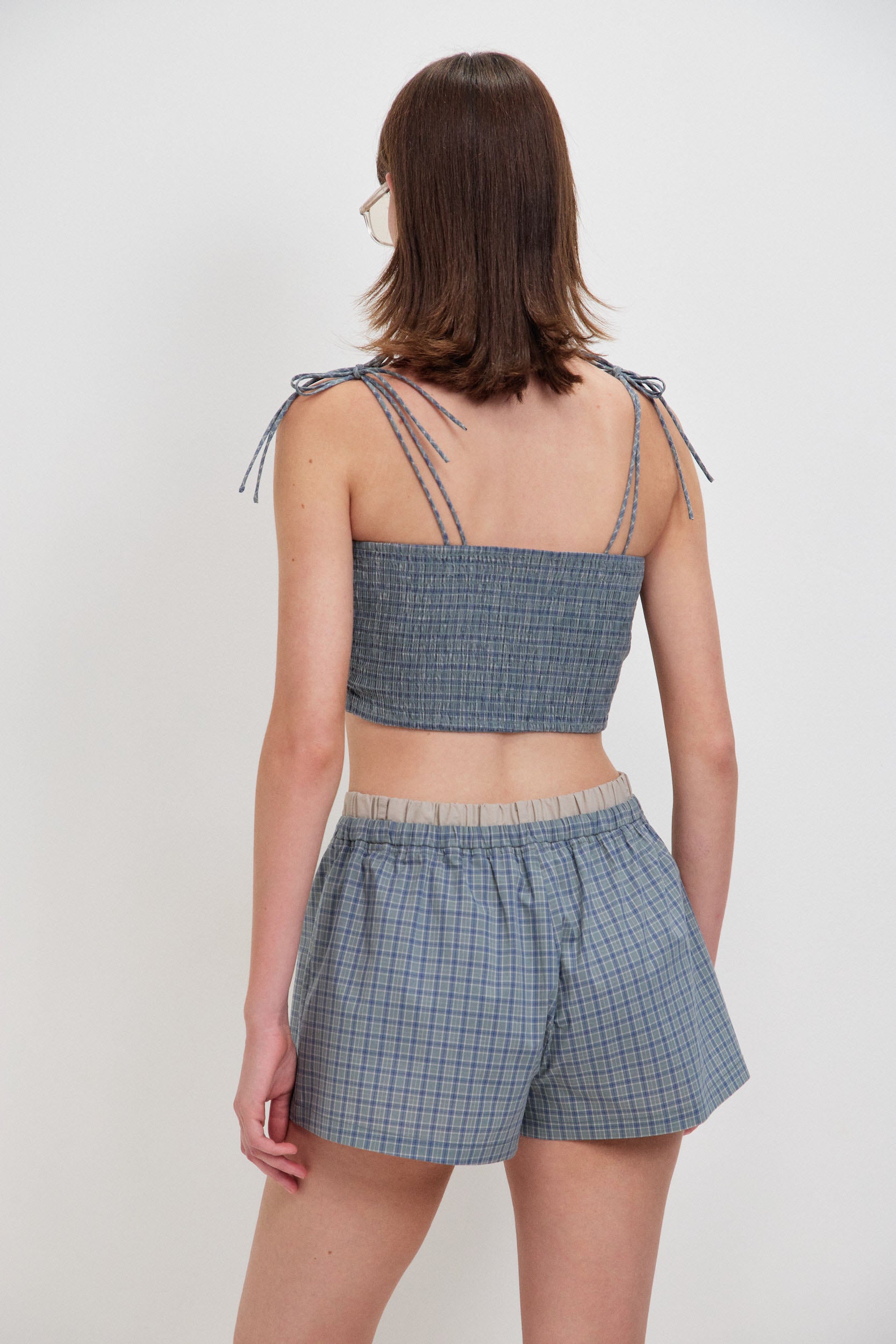 CROP TOP WITH GATHERS