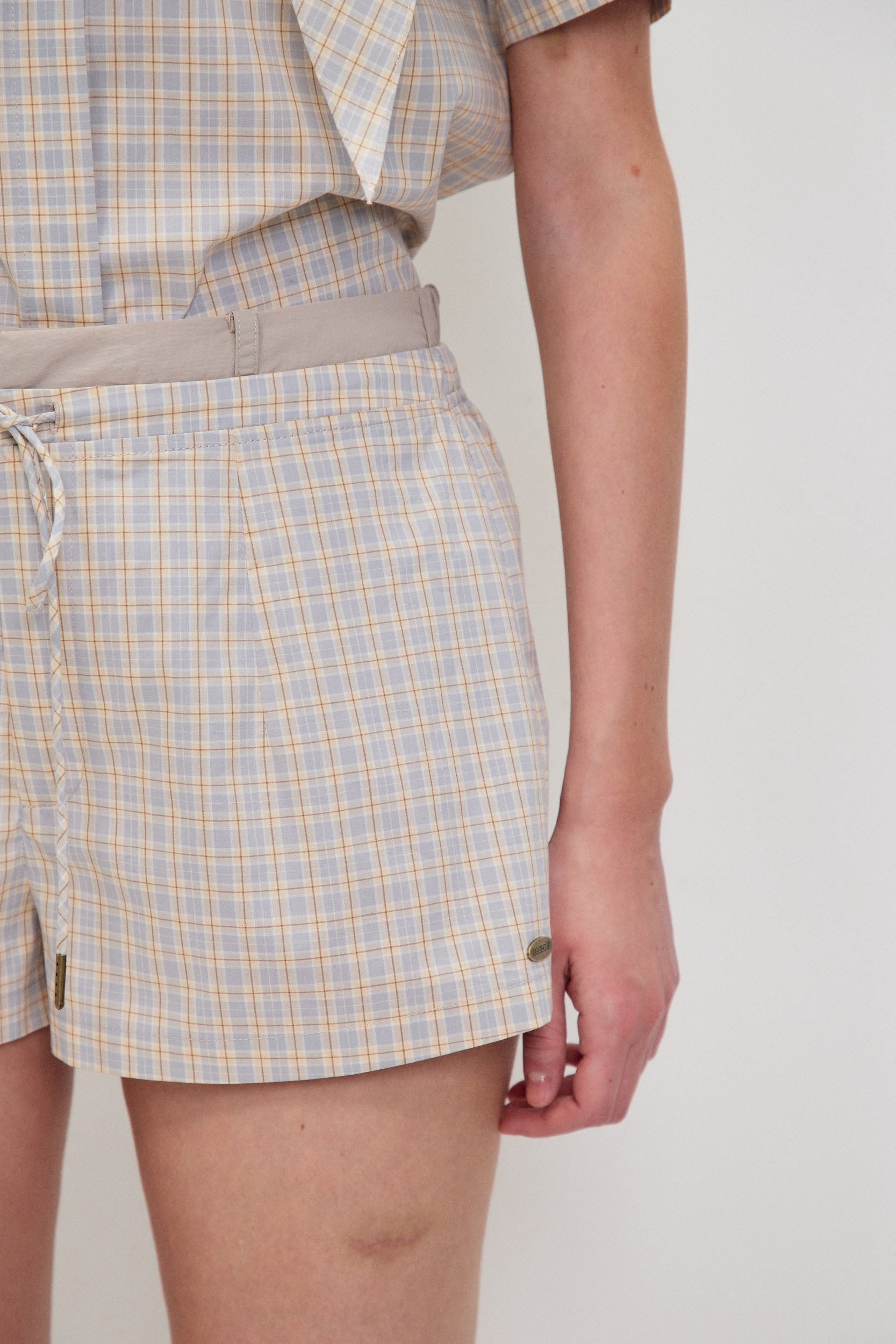 POPLIN CHECKED SHORT