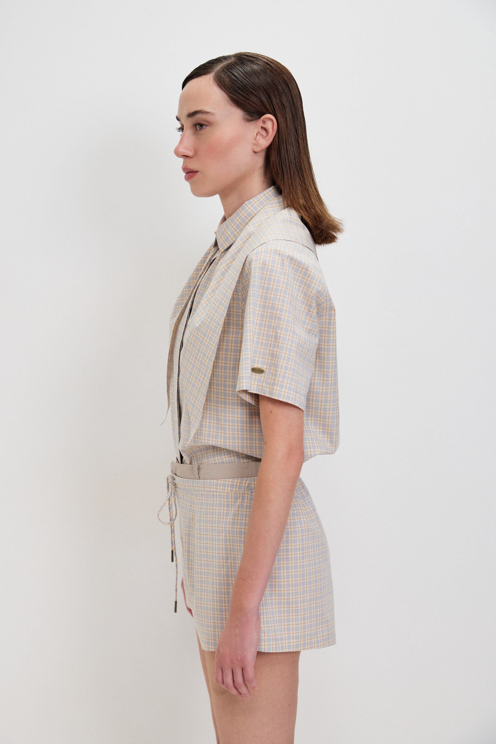 POPLIN CHECKED SHORT