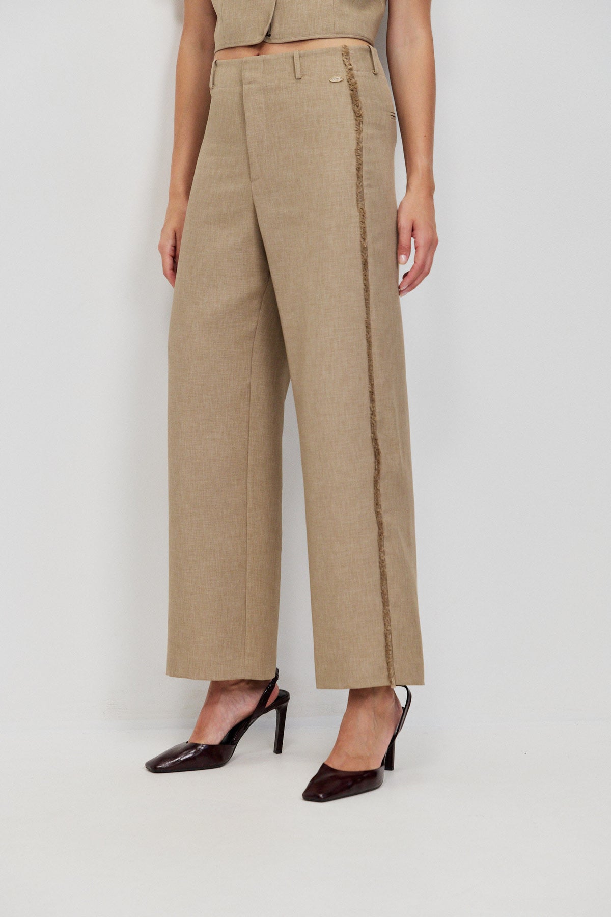 FRINGE DETAIL TROUSERS