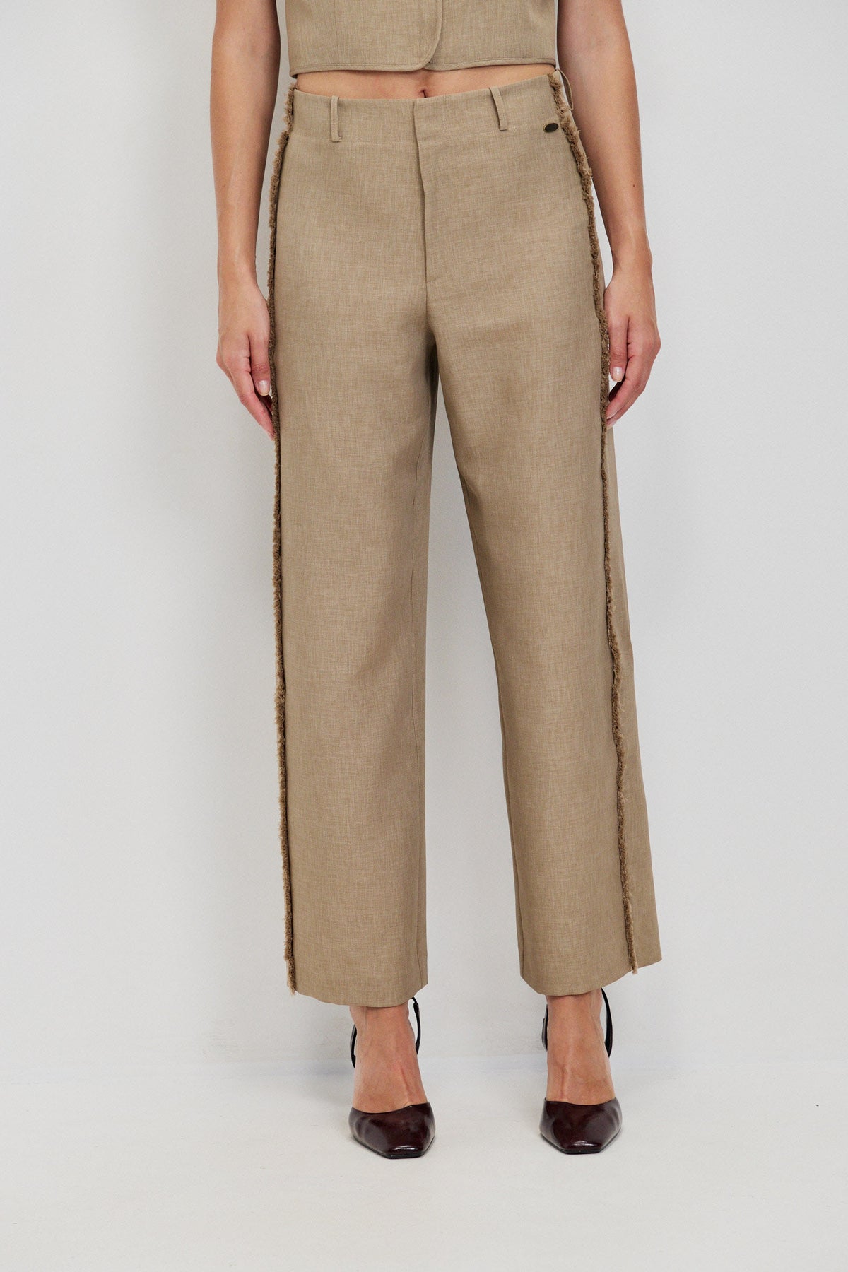 FRINGE DETAIL TROUSERS