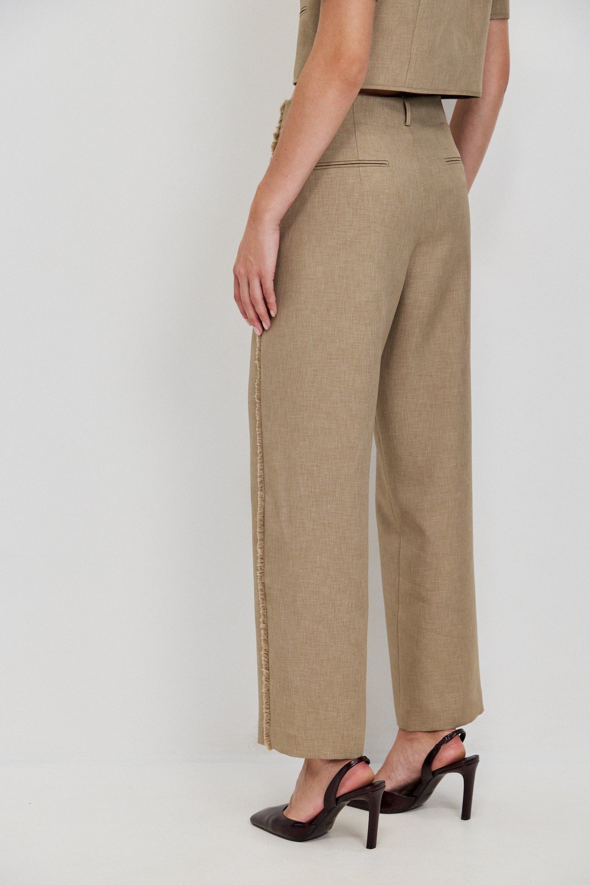 FRINGE DETAIL TROUSERS
