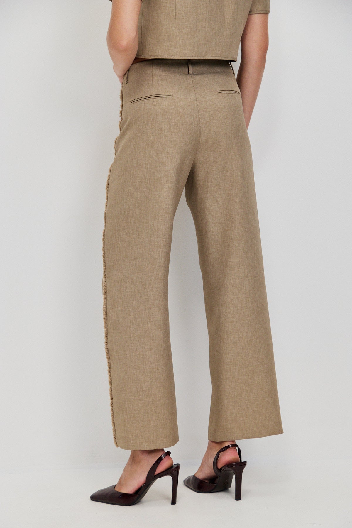 FRINGE DETAIL TROUSERS