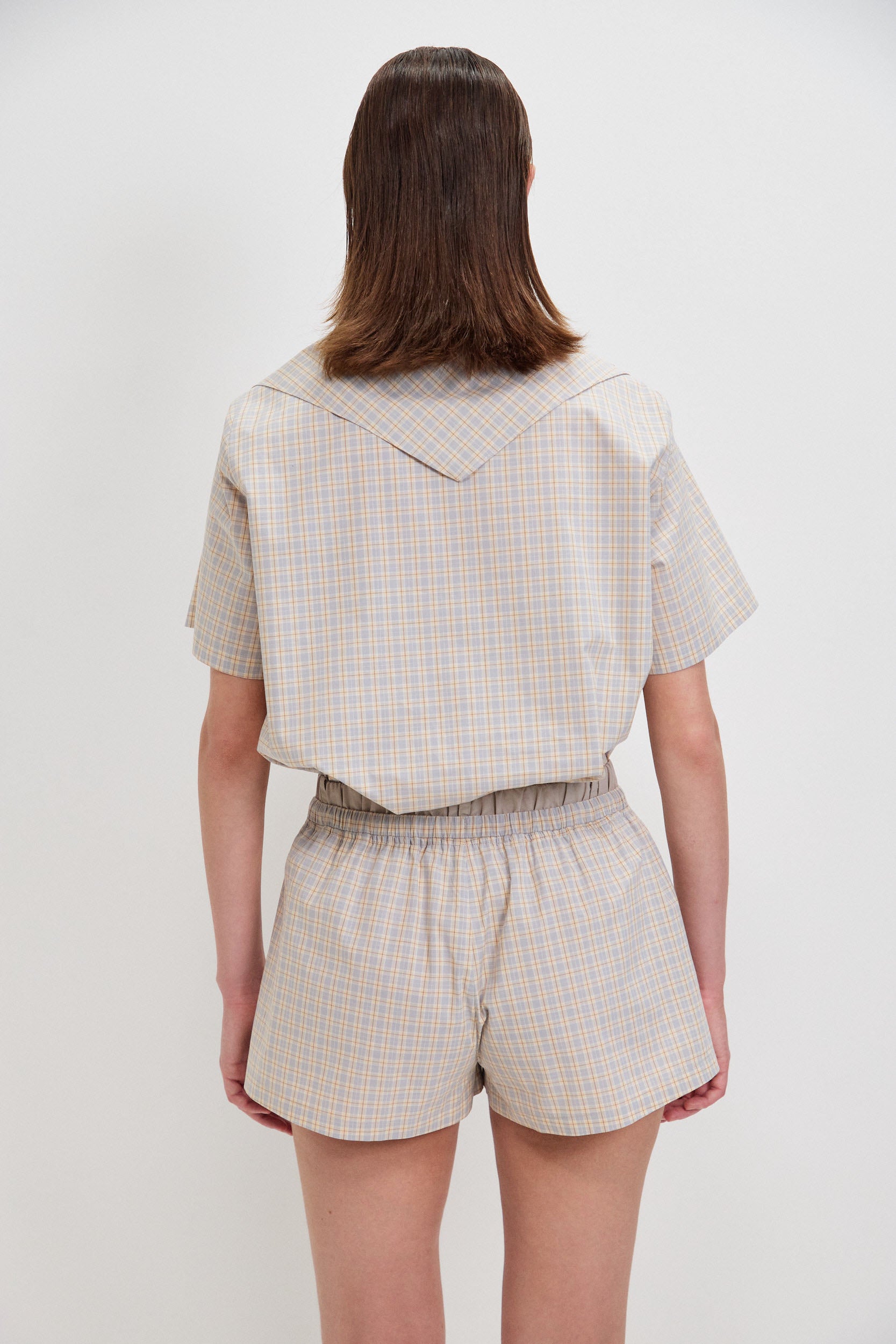 POPLIN CHECKED SHORT
