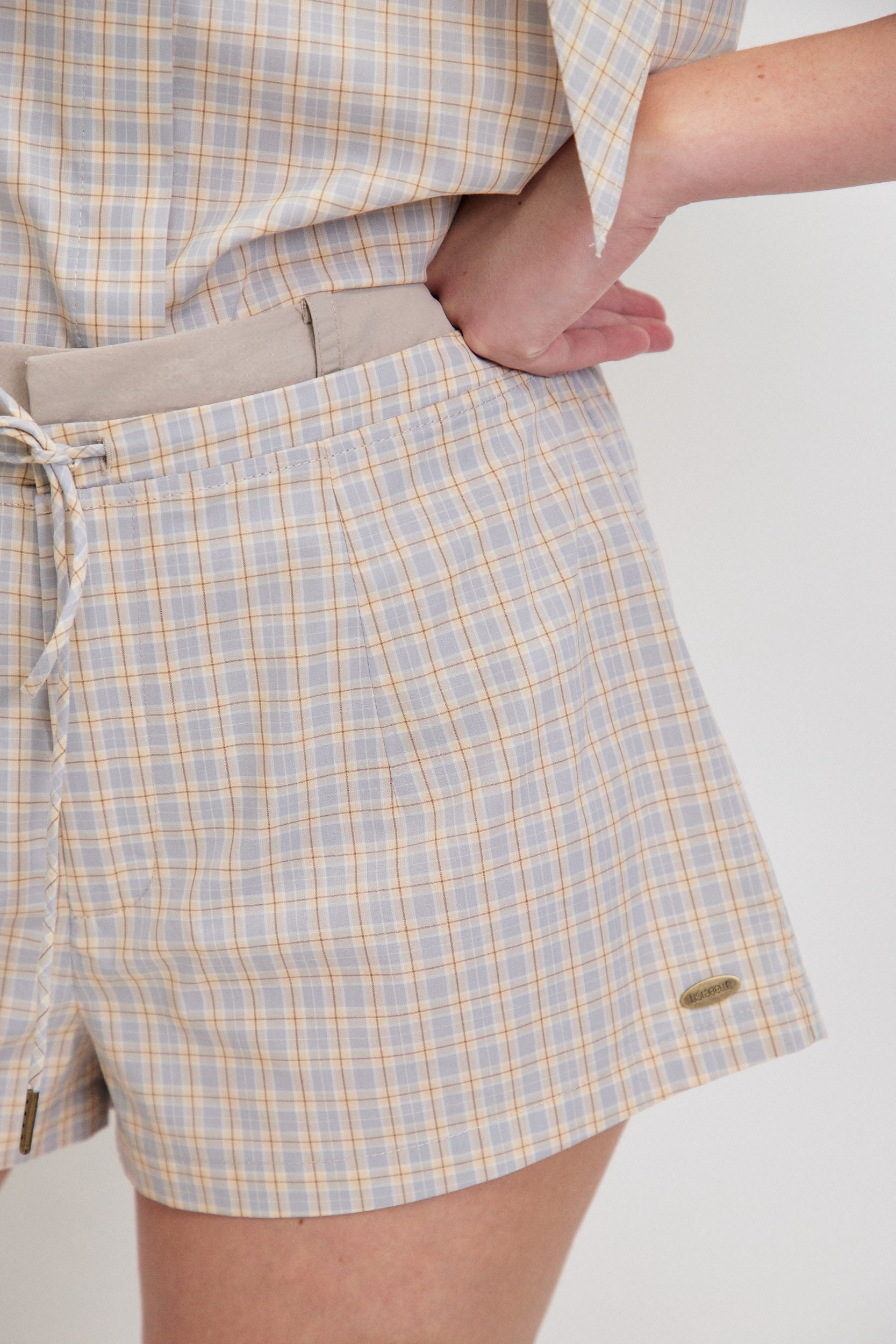 POPLIN CHECKED SHORT