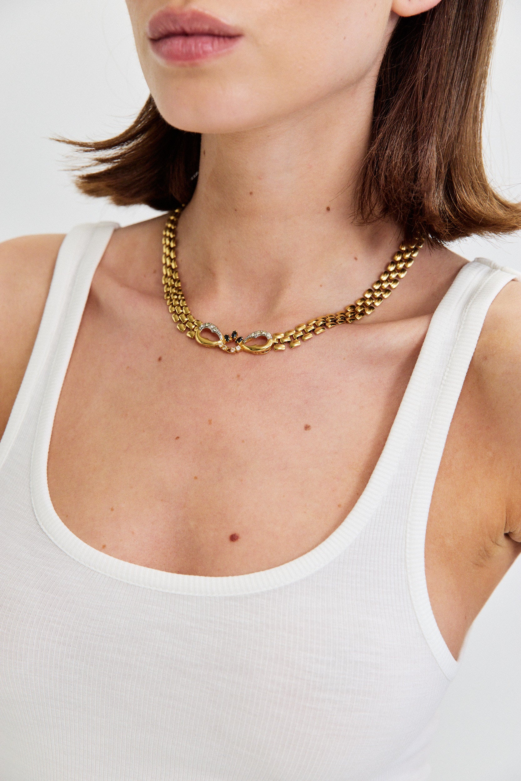 COTTON VISCOSE TANK TOP
