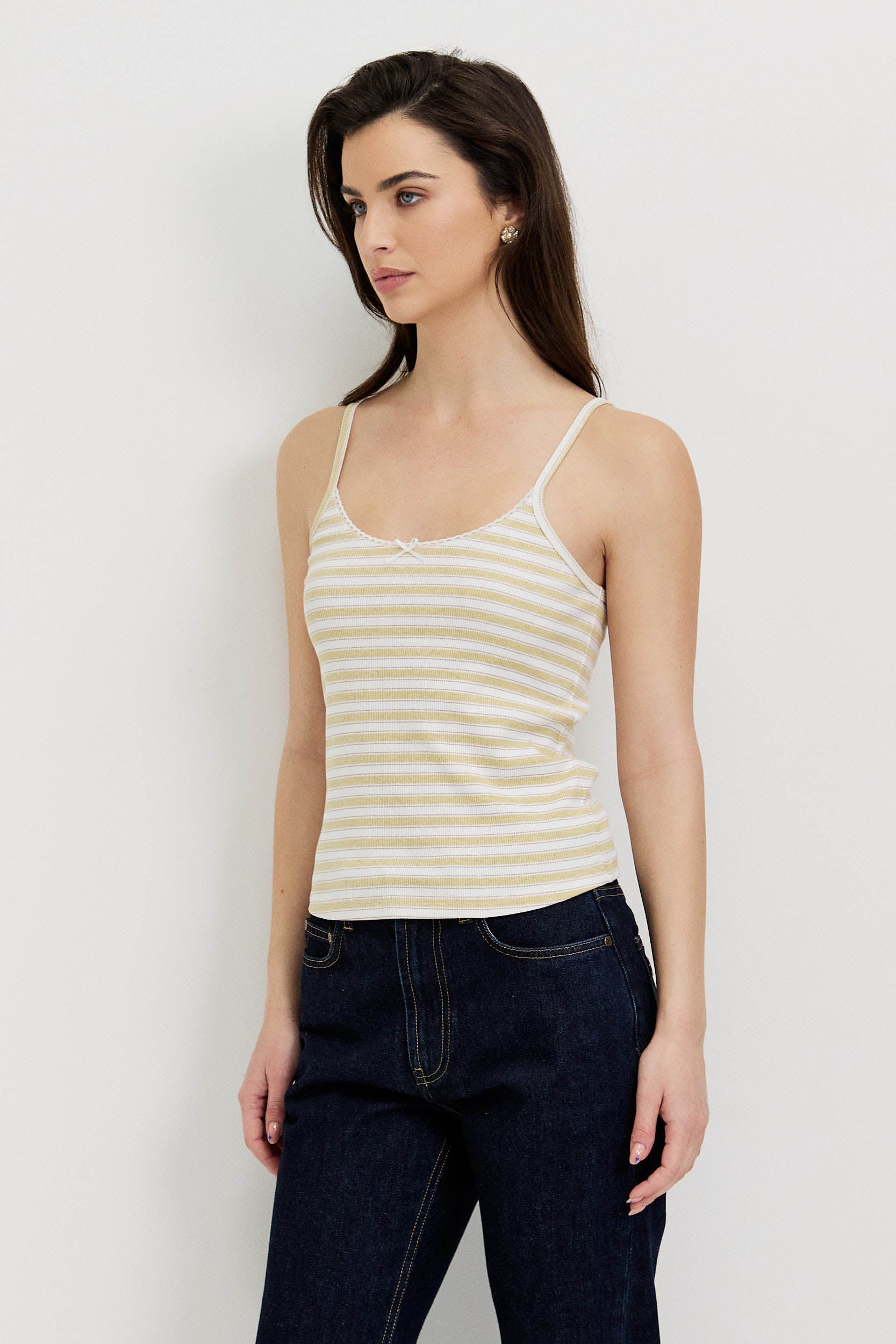 STRIPE TANK TOP WITH BOW