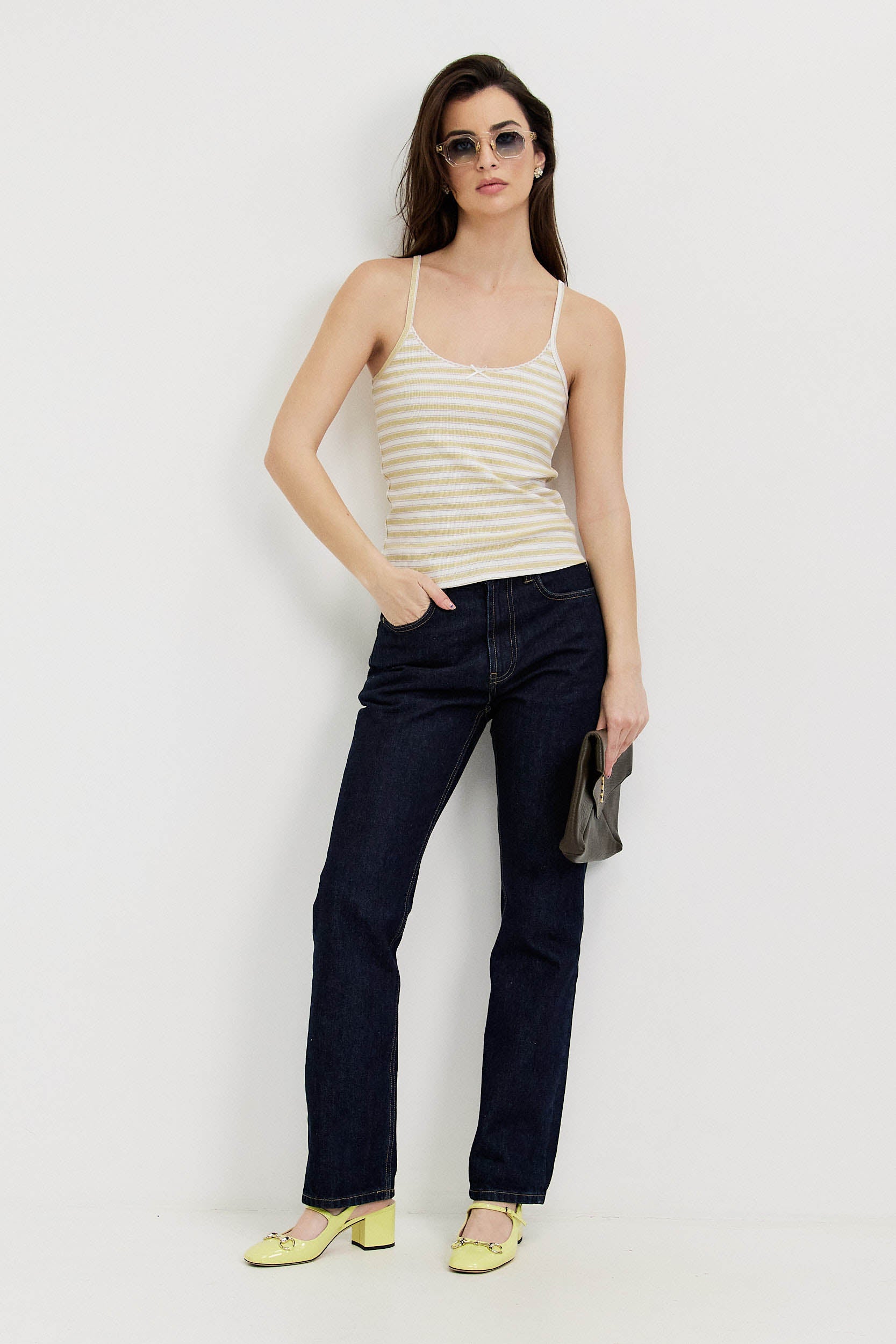 STRIPE TANK TOP WITH BOW