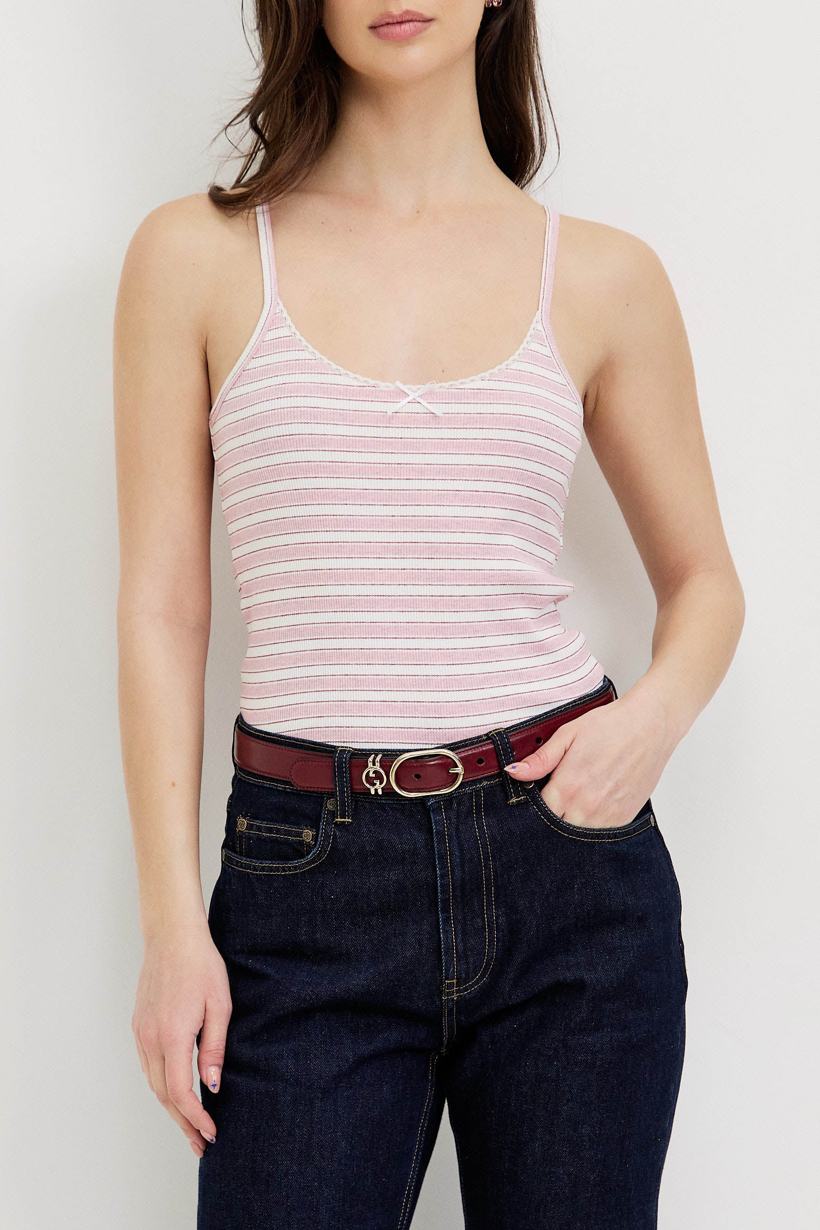 STRIPE TANK TOP WITH BOW