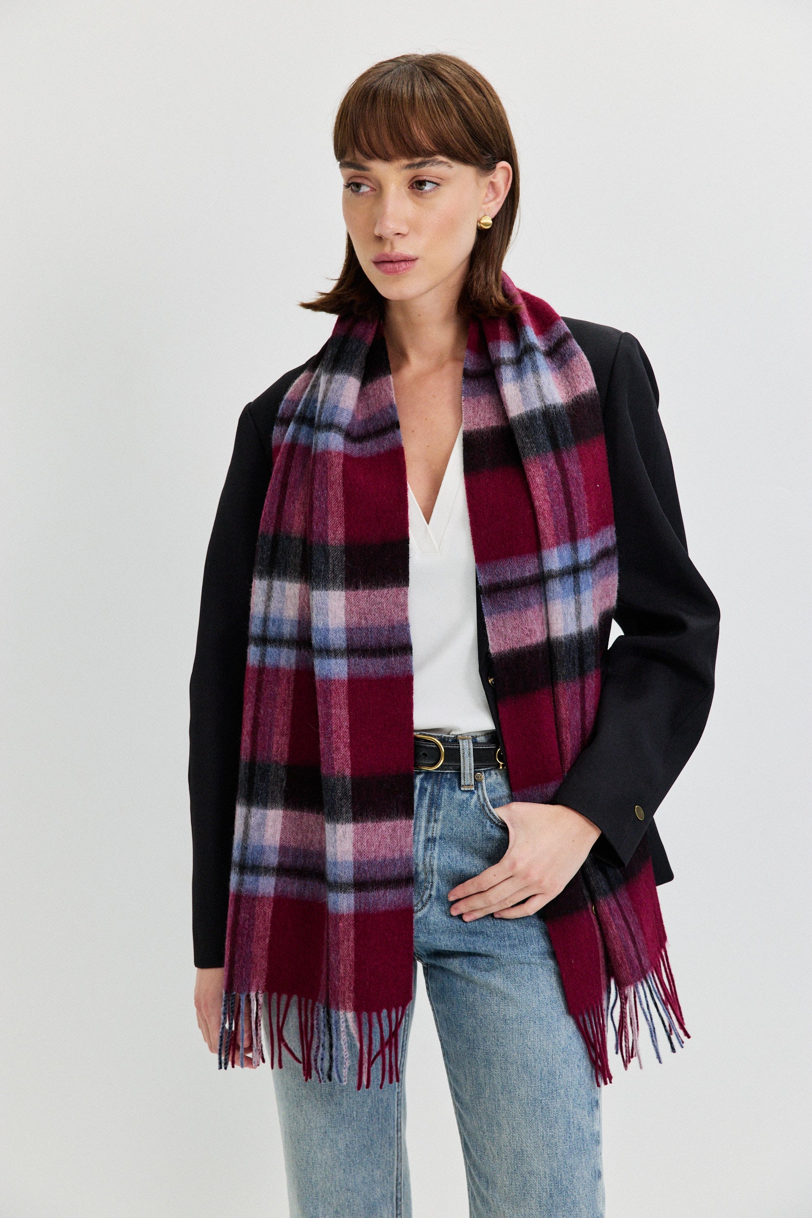 CHECKED SCARF
