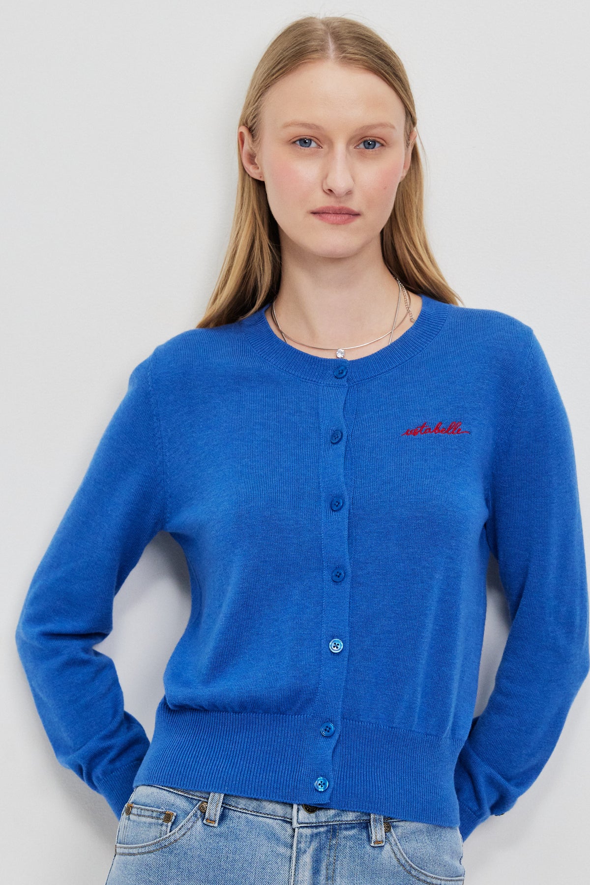 ROUND NECKLINE CARDIGAN