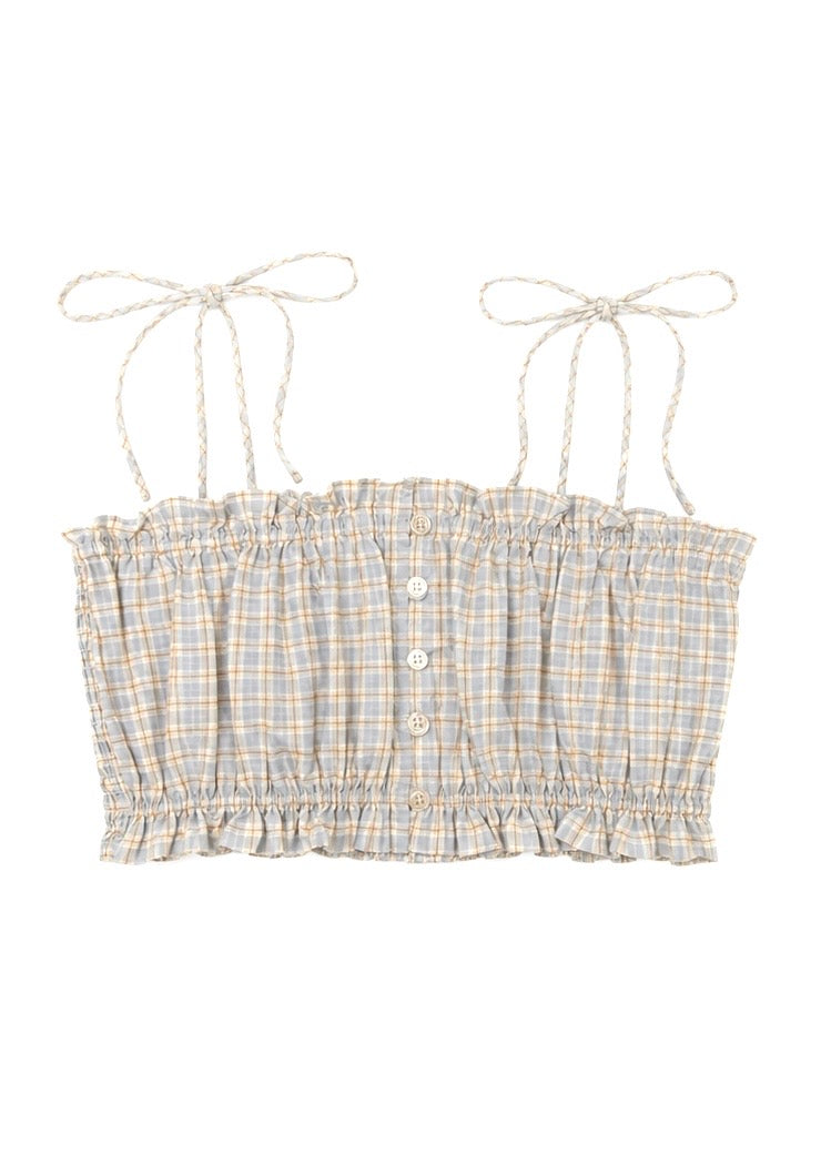 CROP TOP WITH GATHERS