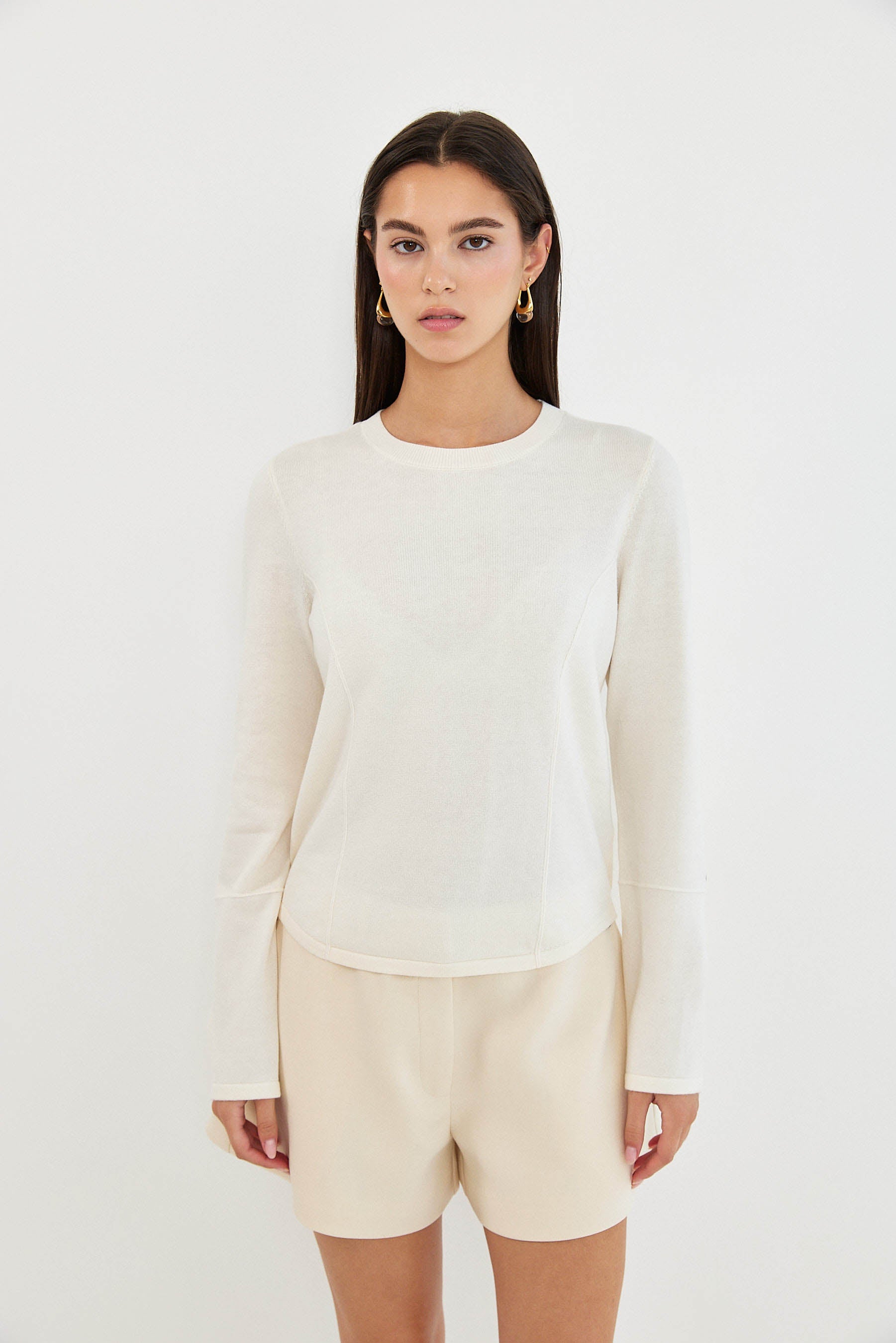 LONG SLEEVE PRINCESS SEAMS