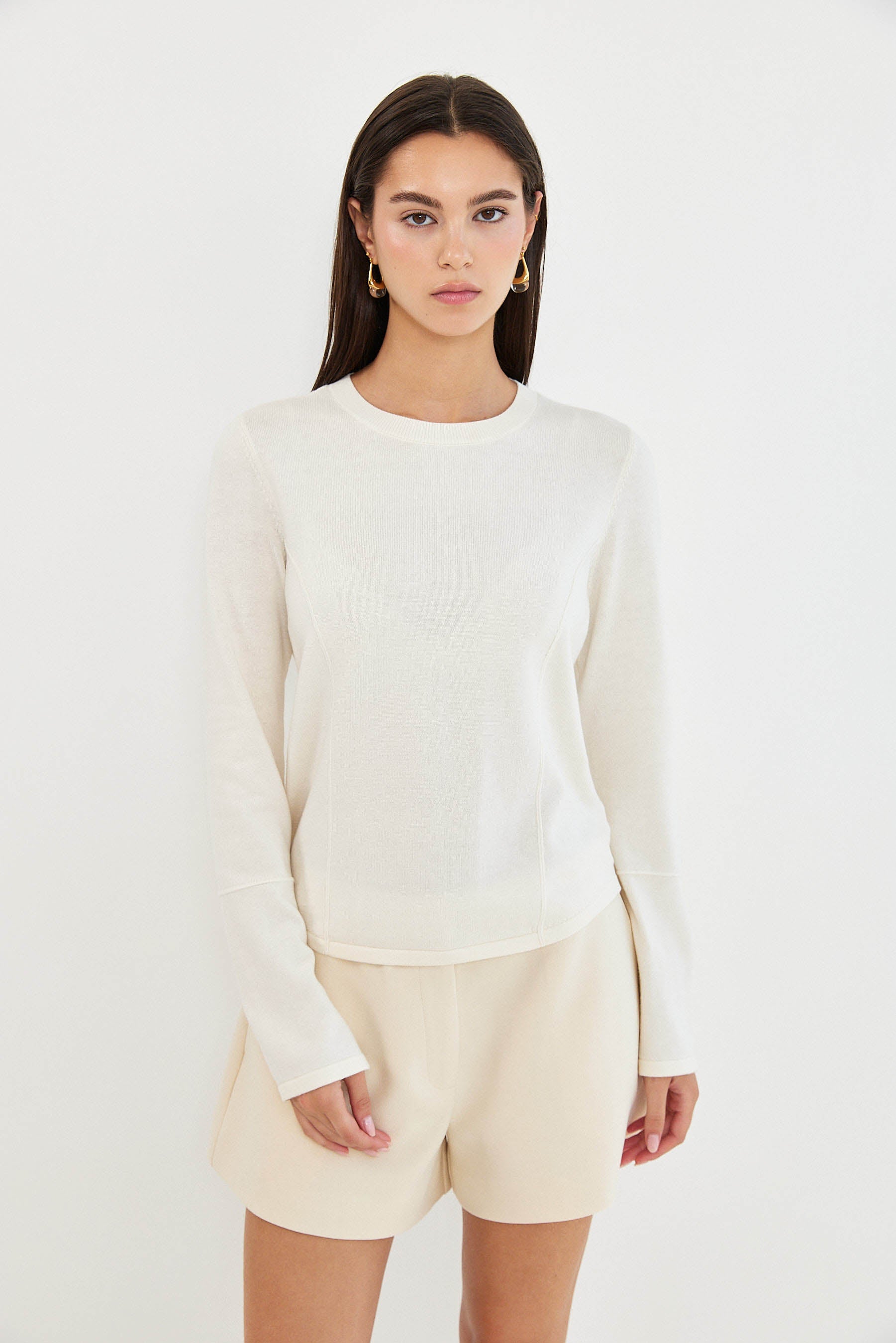LONG SLEEVE PRINCESS SEAMS