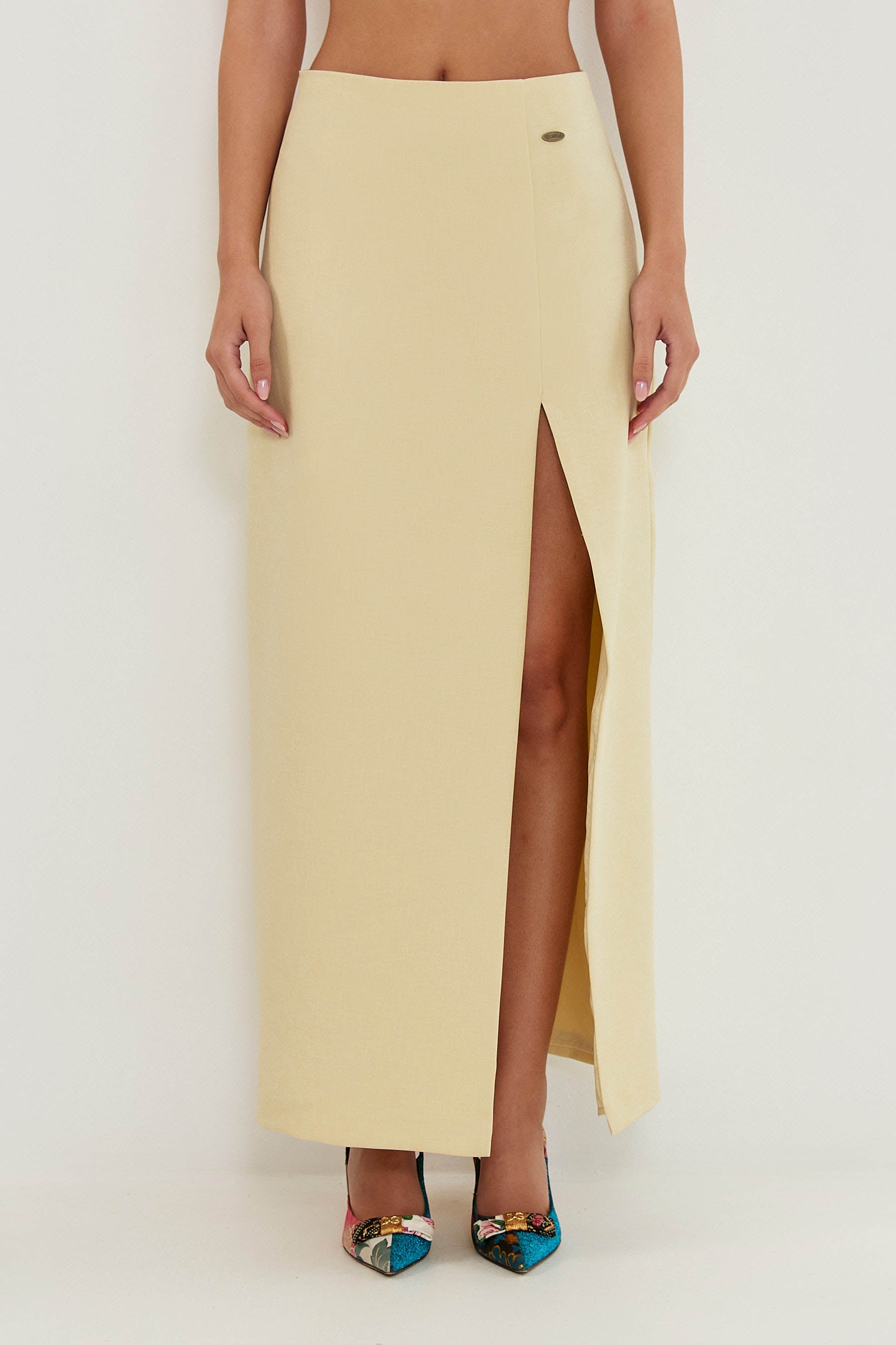 MAXI SLIT SKIRT