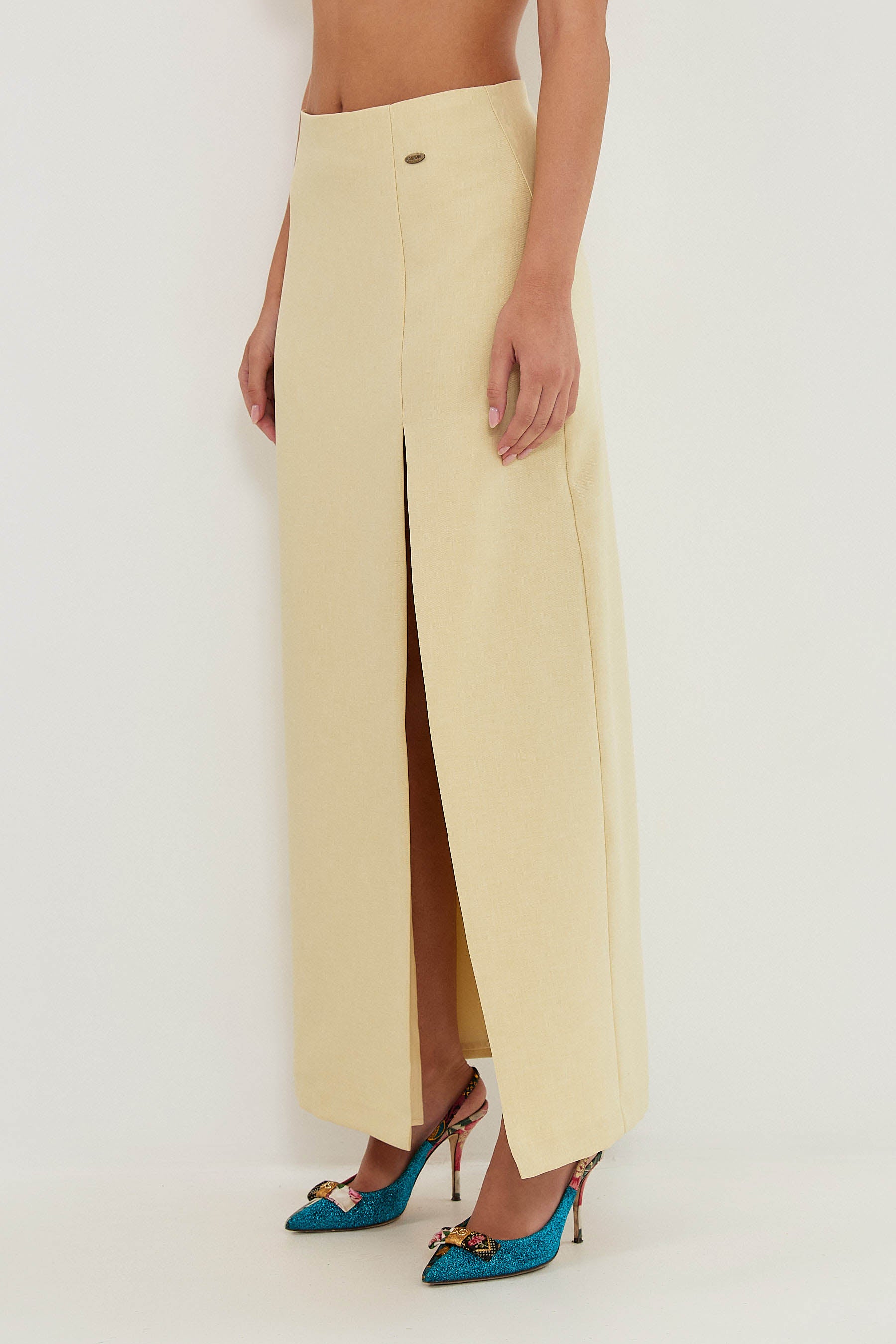 MAXI SLIT SKIRT