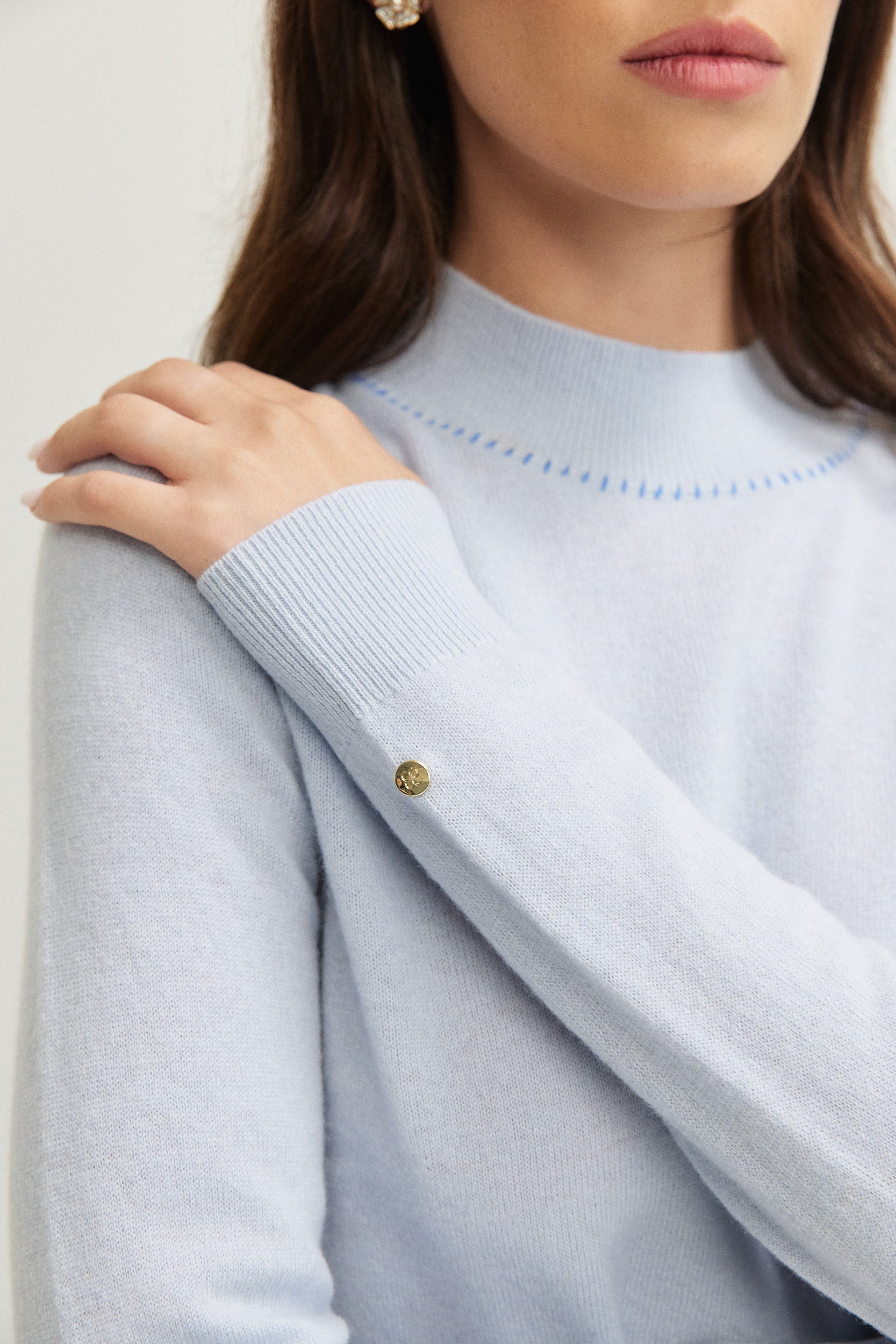 THIN WOOL EMB KNITWEAR