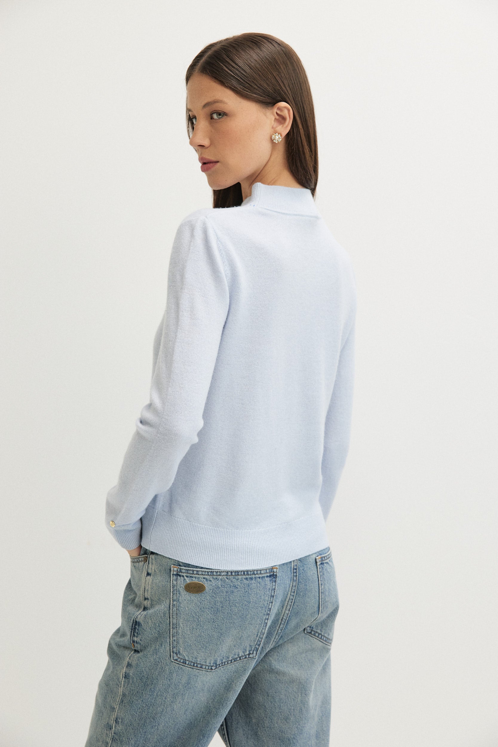THIN WOOL EMB KNITWEAR