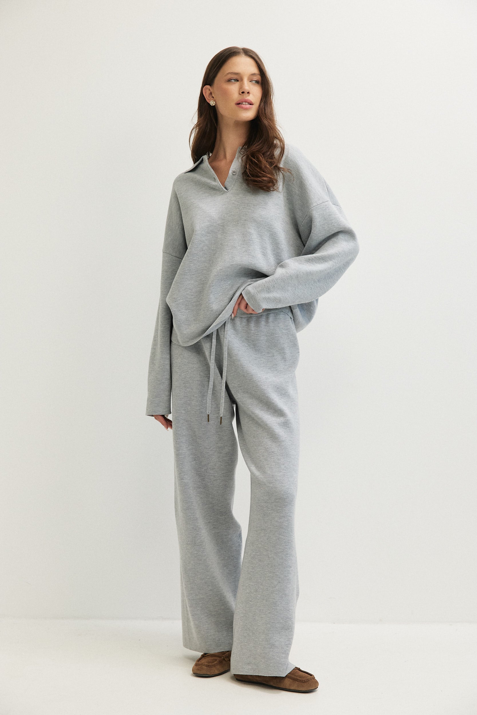 OVERSIZED KNITTED POLO