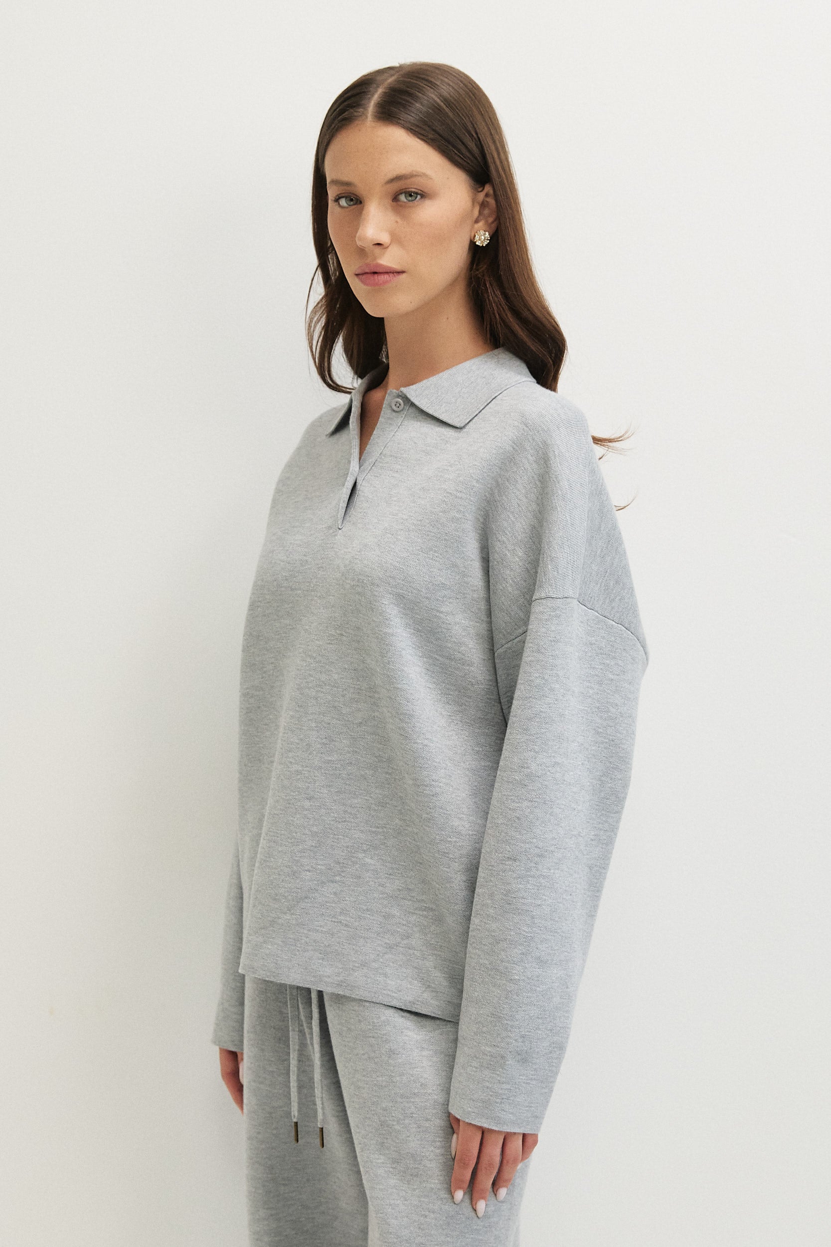 OVERSIZED KNITTED POLO