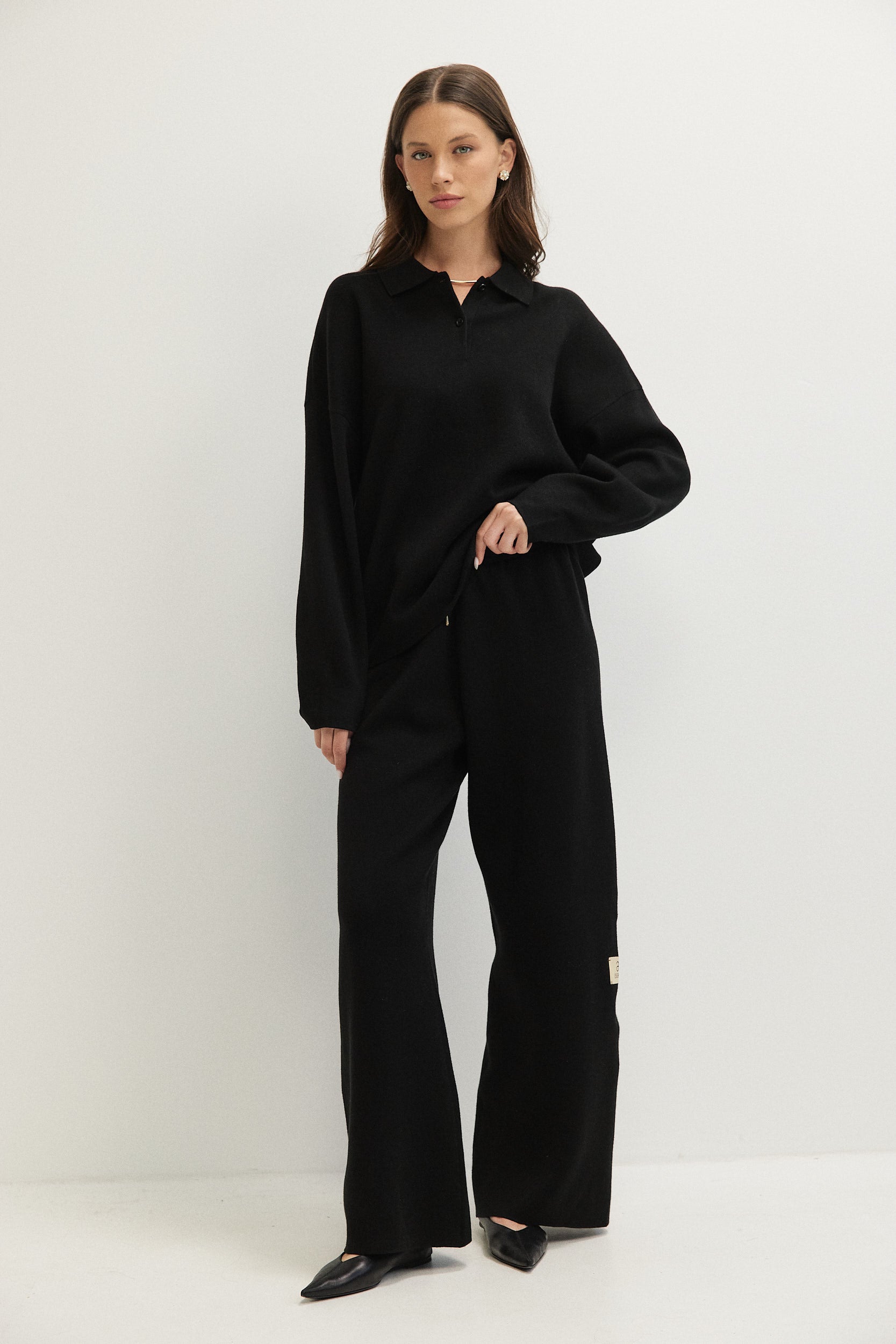 OVERSIZED KNITTED POLO