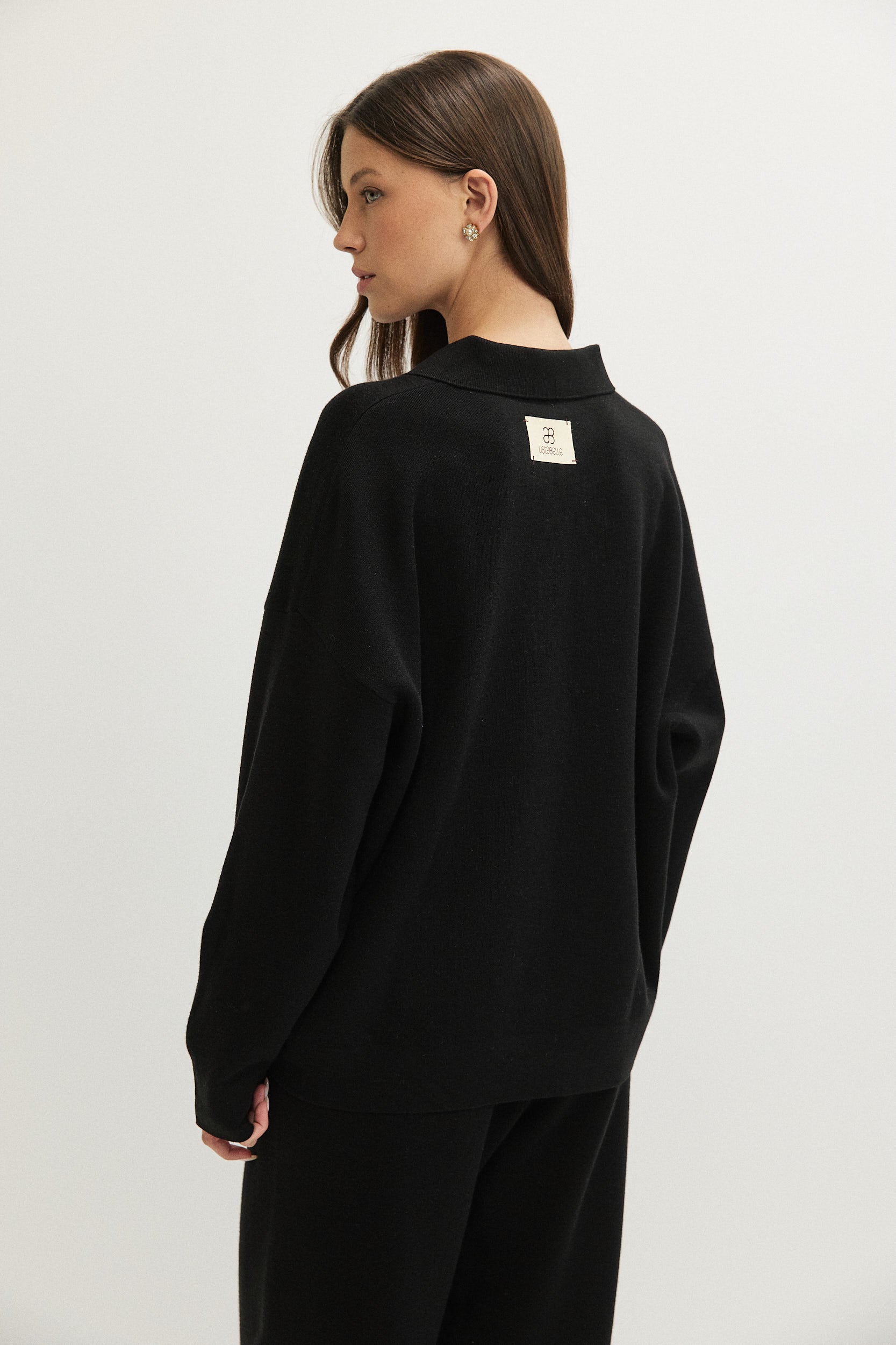 OVERSIZED KNITTED POLO