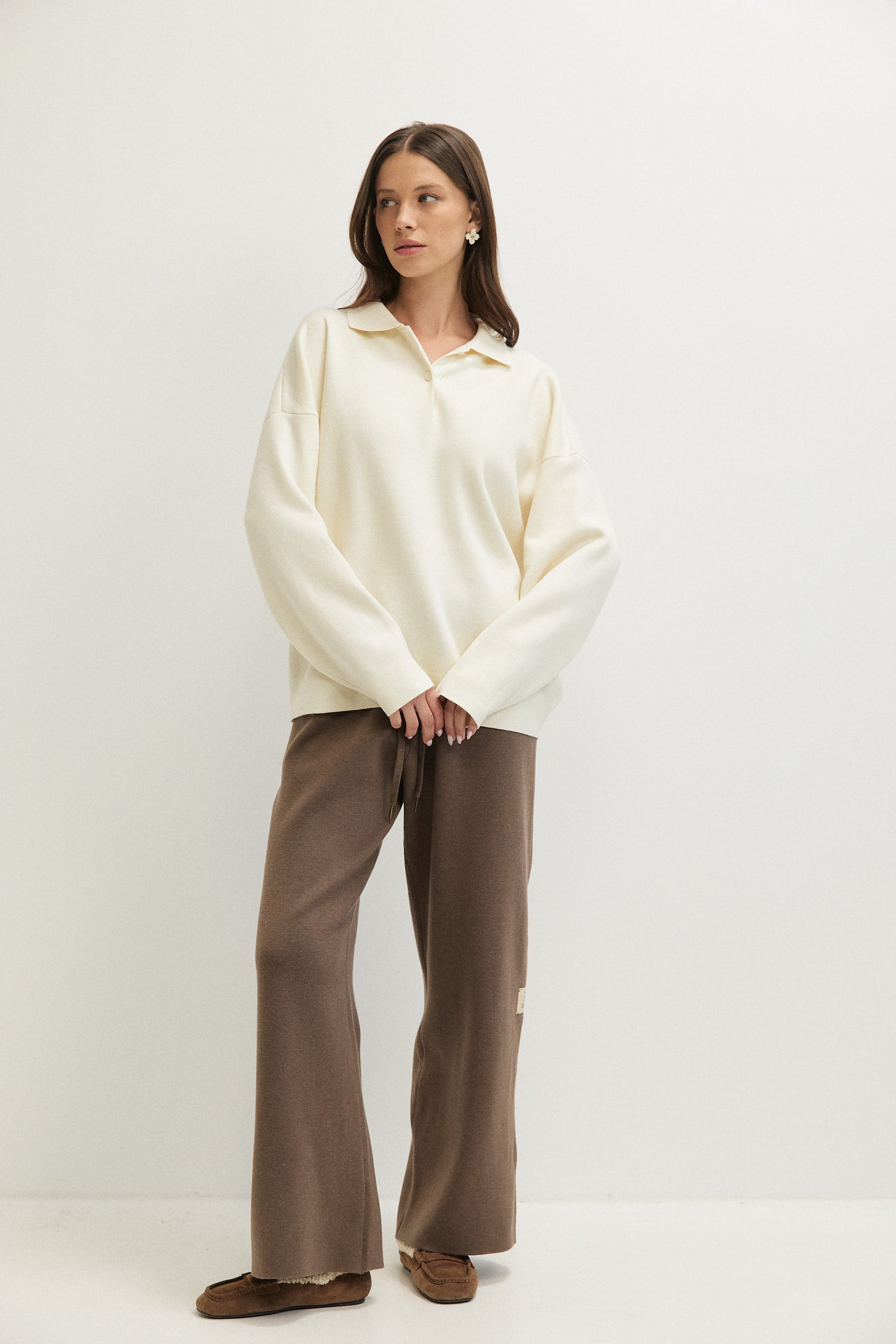 OVERSIZED KNITTED POLO