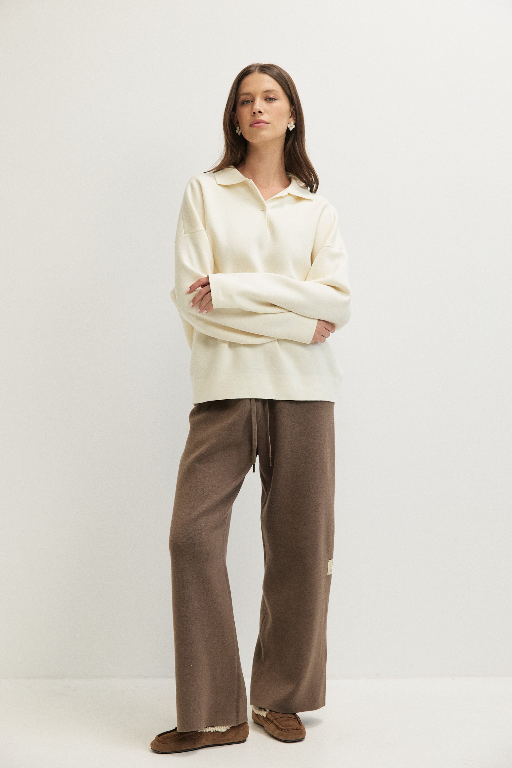 OVERSIZED KNITTED POLO