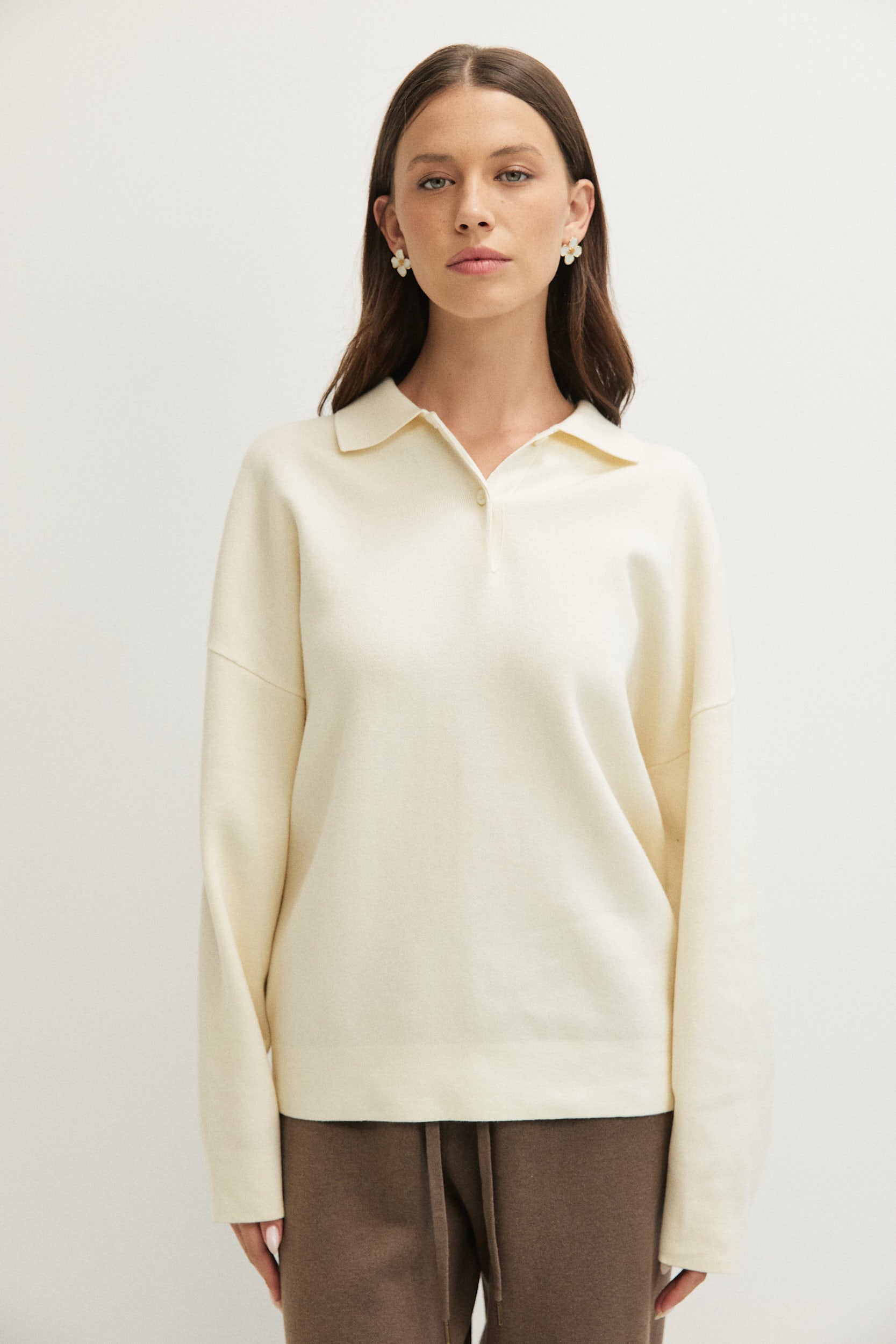 OVERSIZED KNITTED POLO