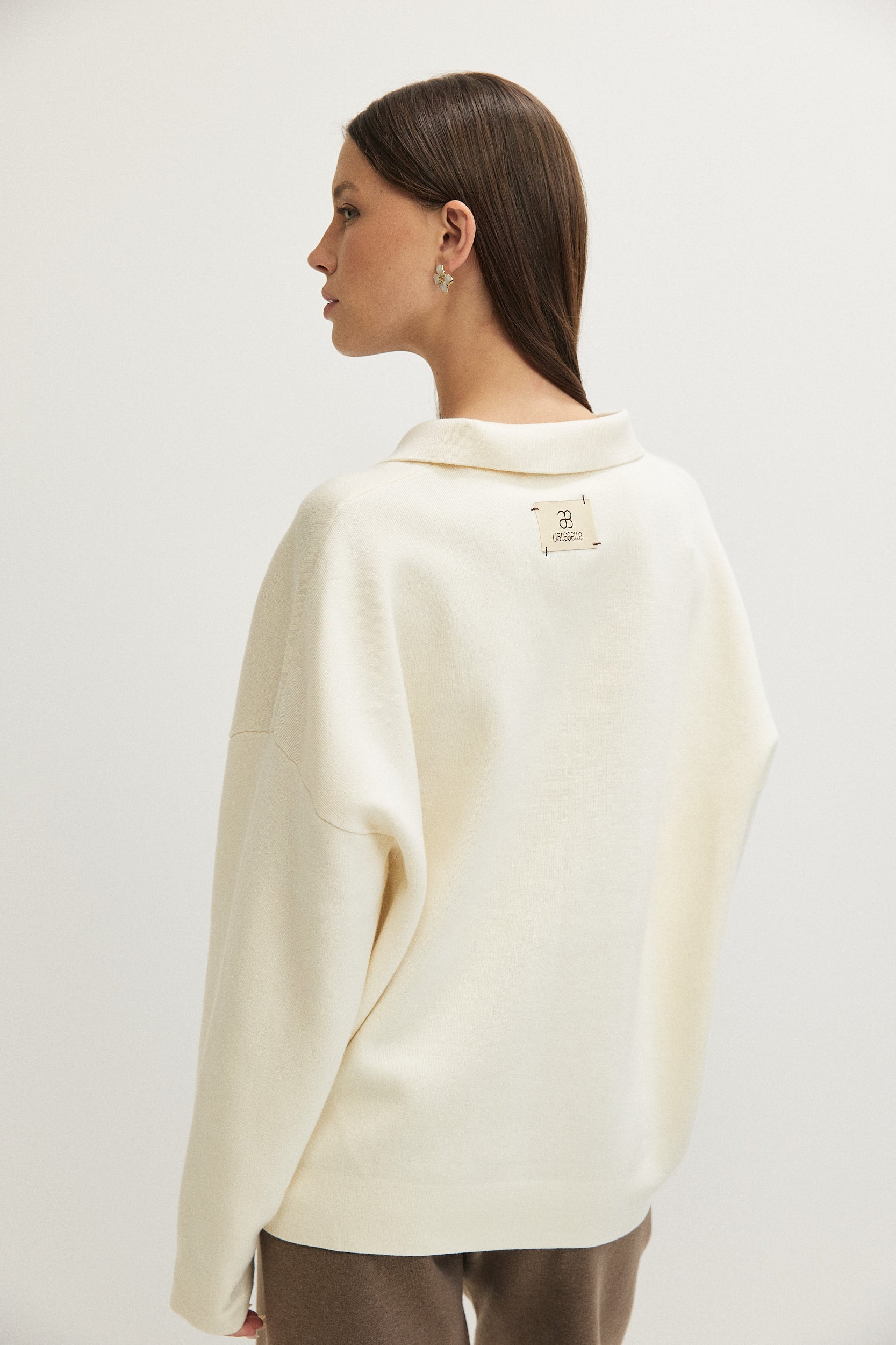 OVERSIZED KNITTED POLO