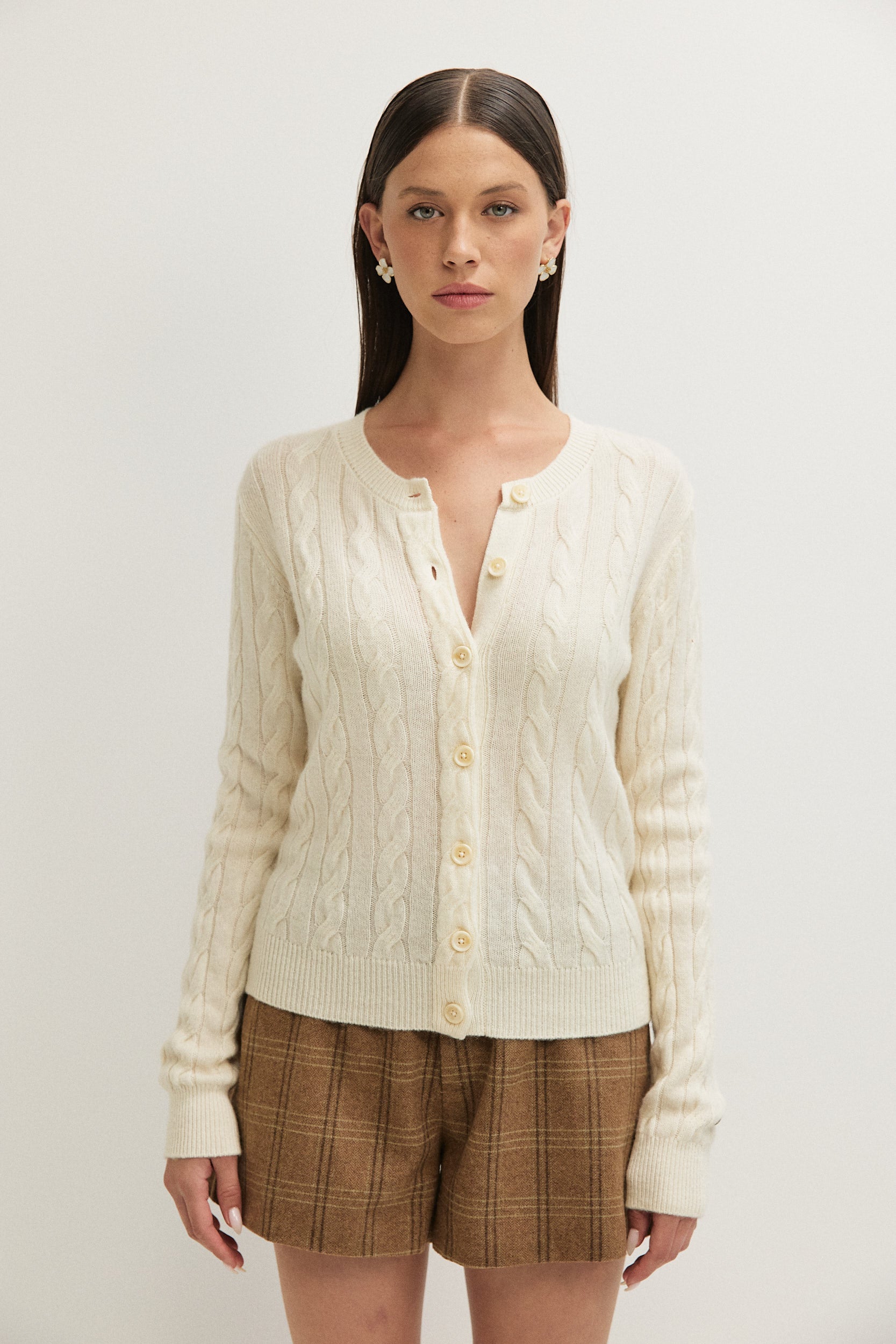 CABLE CARDIGAN