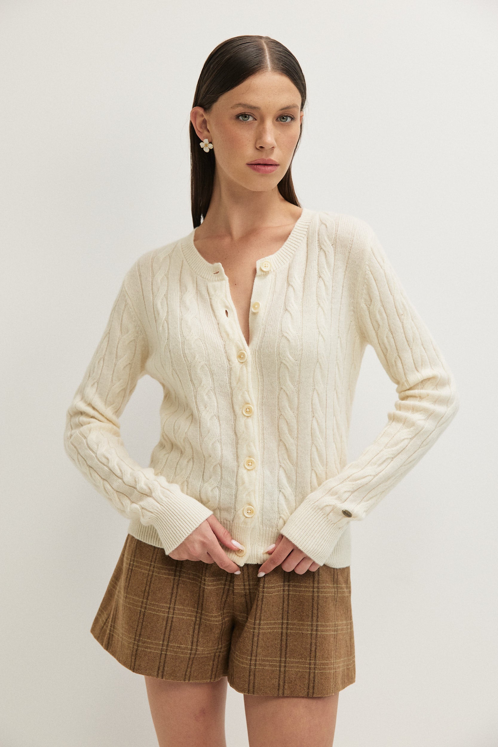 CABLE CARDIGAN