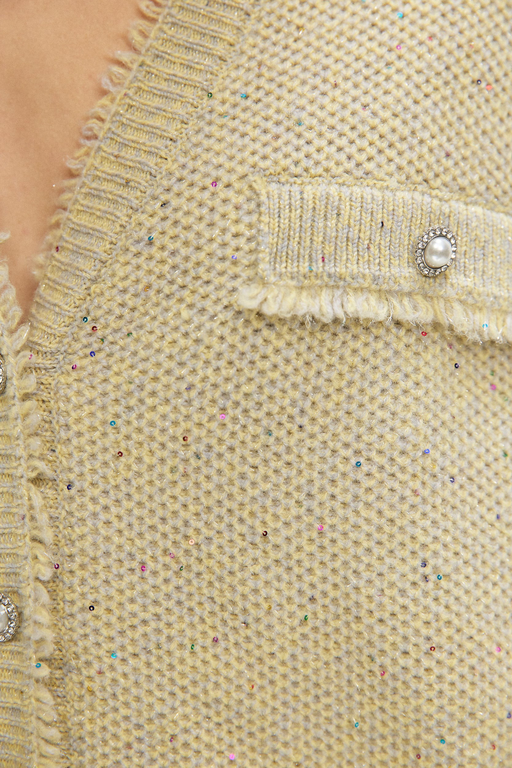 MELANGE WITH SEQUINS VEST